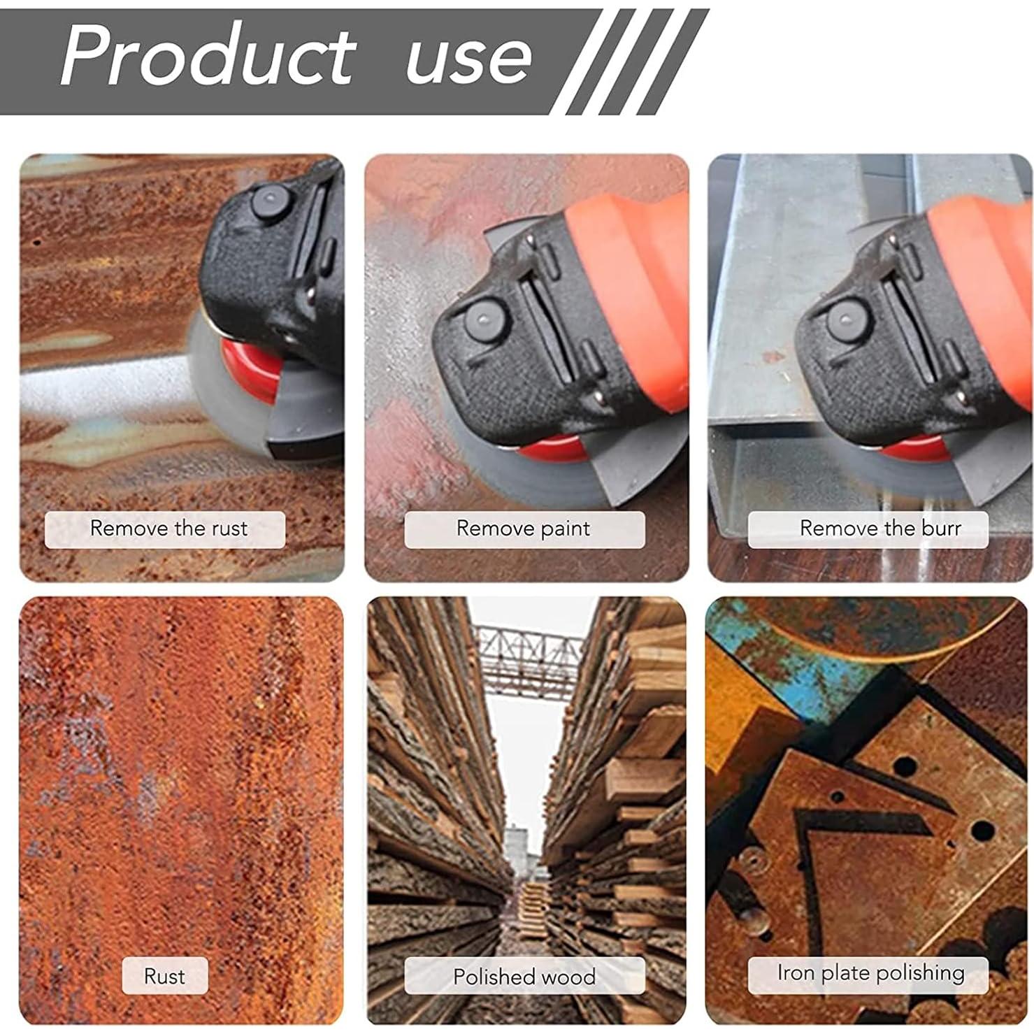 Paquete de 3 cepillos de alambre WENORA 4" para amoladora