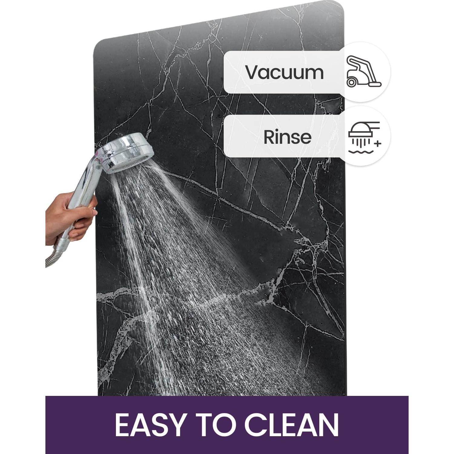 Alfombra de Baño DEXI 40x60 cm Antideslizante Negra