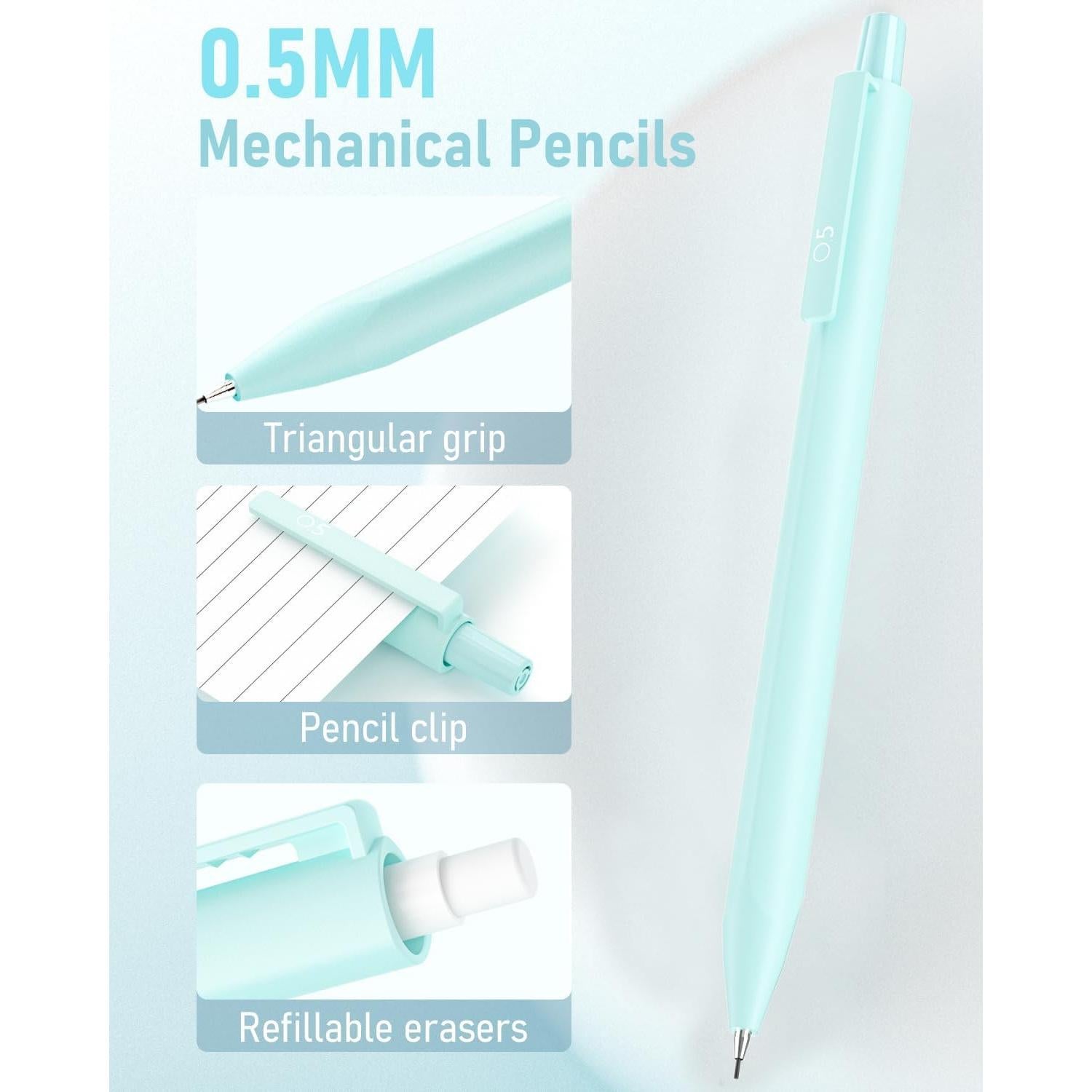 Juego de 6 lápices mecánicos Smallbudi 0.5mm pastel