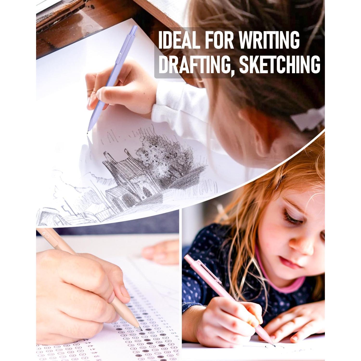 Juego de 6 lápices mecánicos Smallbudi 0.5mm pastel