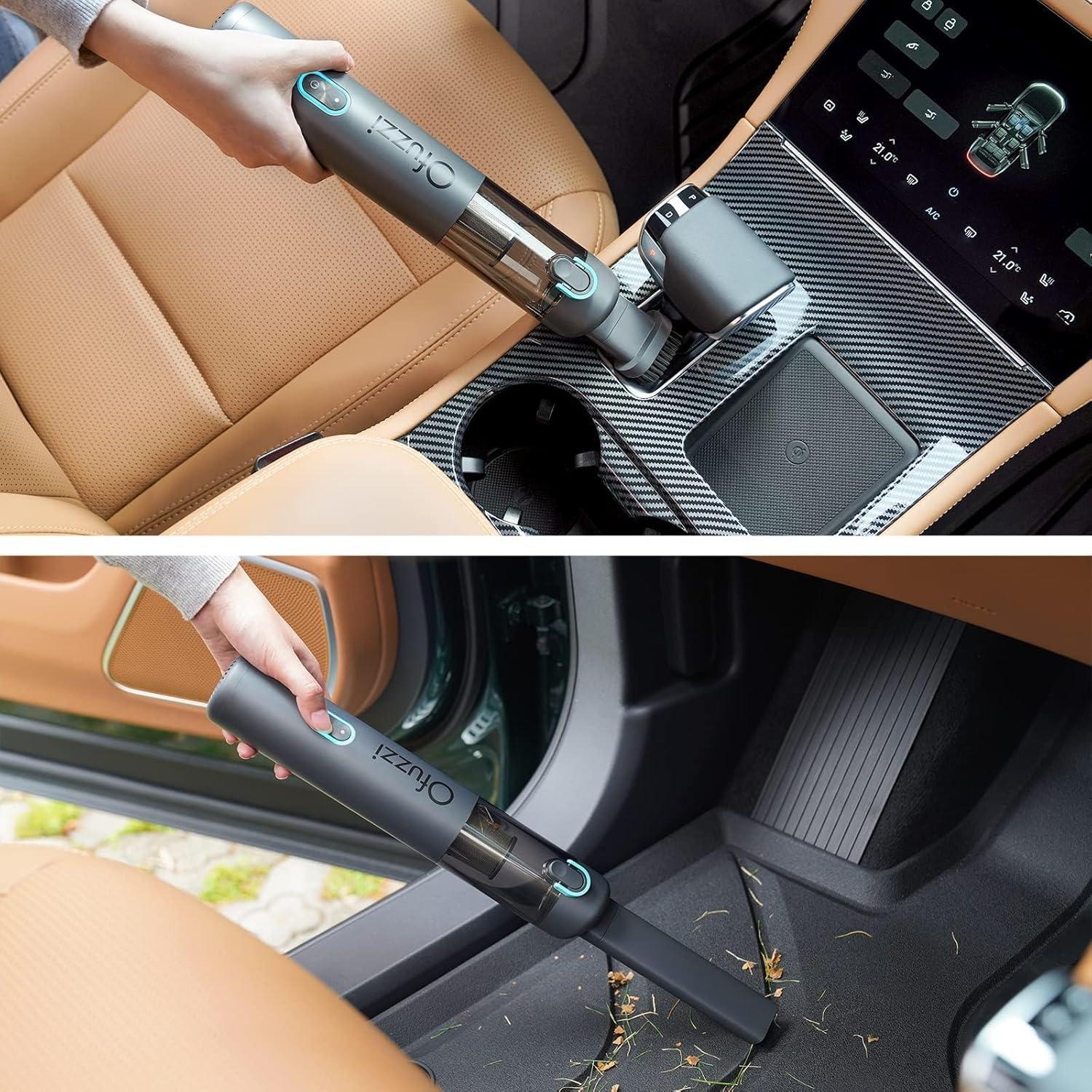 Aspiradora de Coche Ofuzzi H8 Apex 12000Pa Portátil Gris