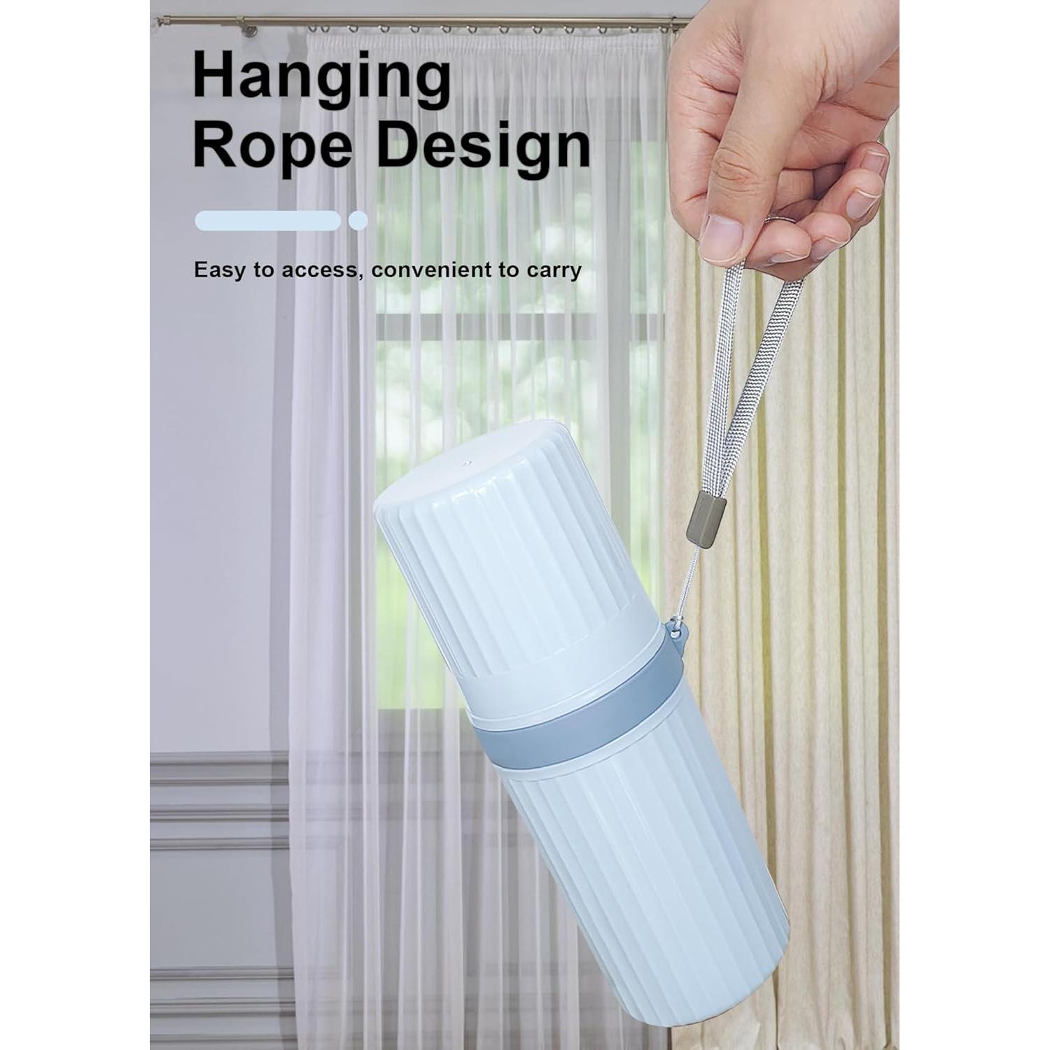 Estuche de Cepillo de Dientes de Viaje LIKAJON Azul 20.3 cm