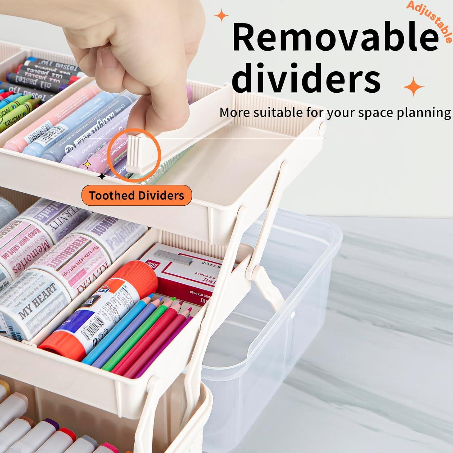 Organizador Multifuncional Tergoo 3 Capas 32x19x15 cm Blanco