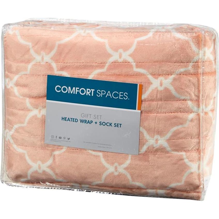 Manta eléctrica Comfort Spaces 127x163 cm Ogee Blush reversible