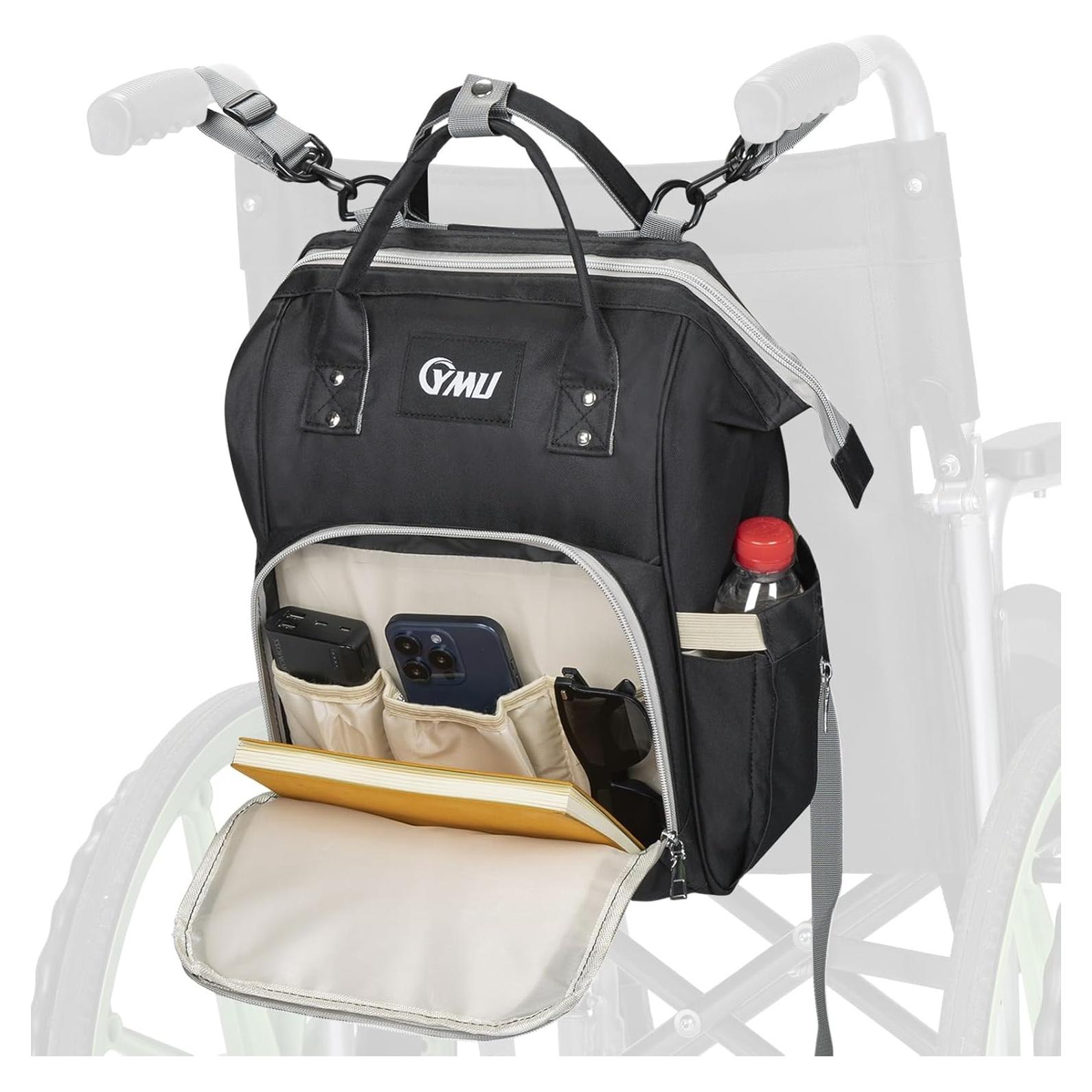 Bolsa para Silla de Ruedas YMU con Soporte para Taza