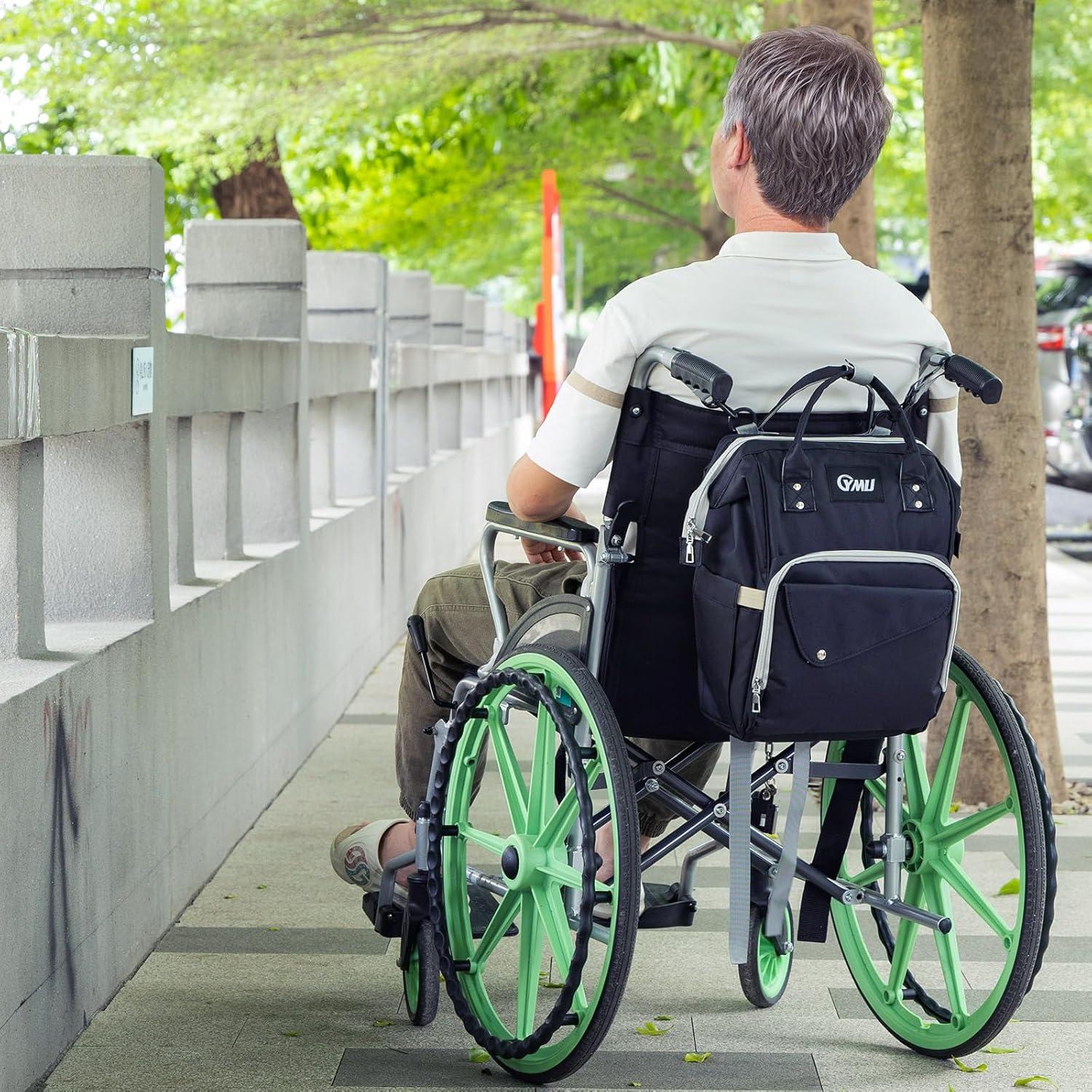 Bolsa para Silla de Ruedas YMU con Soporte para Taza