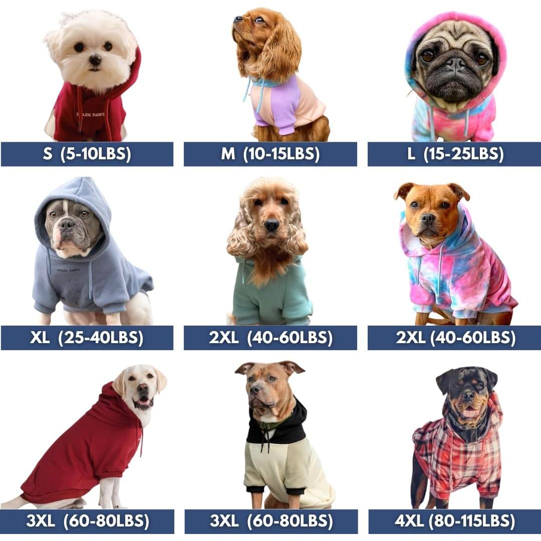 Sudadera para Perros Spark Paws XL - Forro Polar Suave