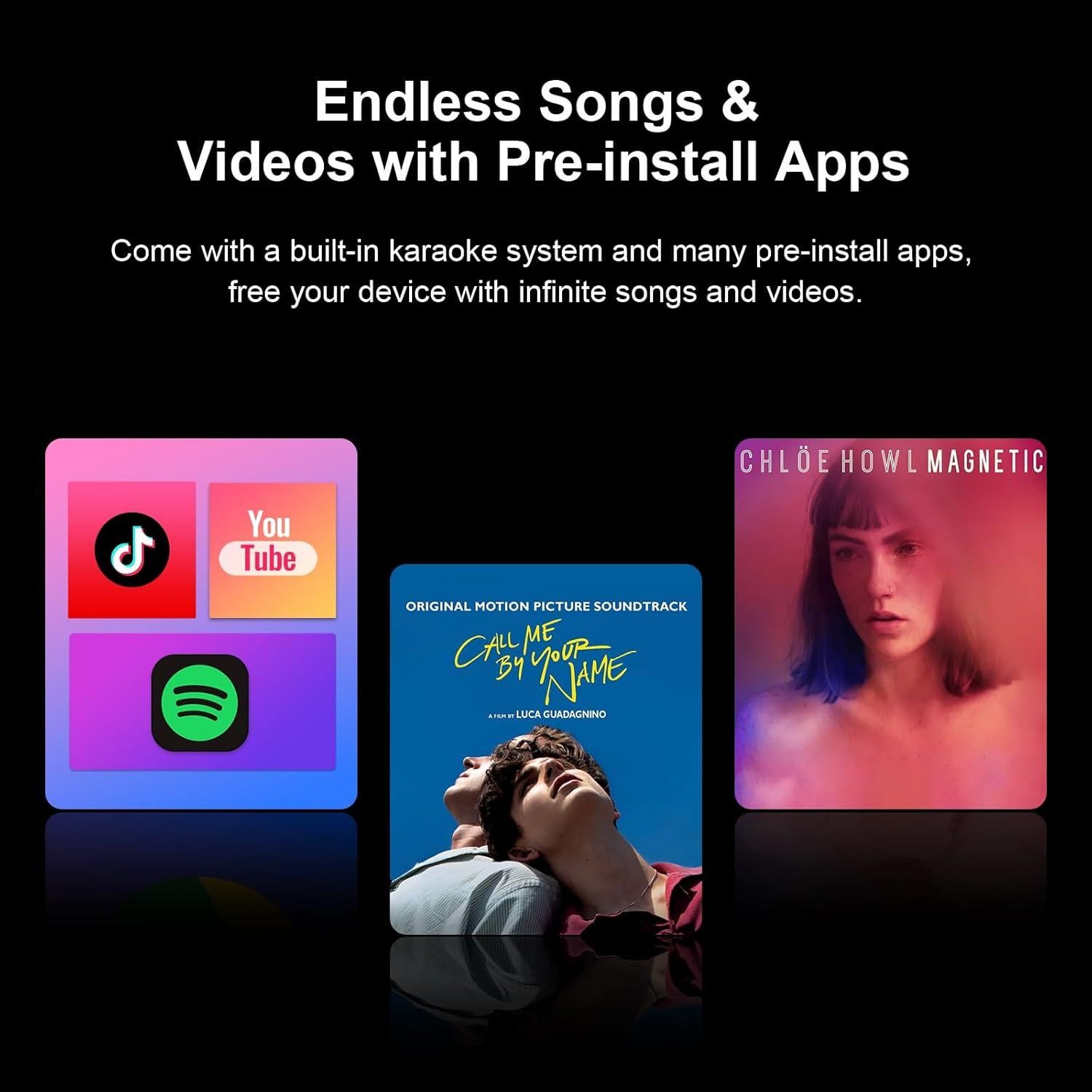 Máquina de Karaoke Inteligente A116 con Pantalla 14" y 2 Micrófonos