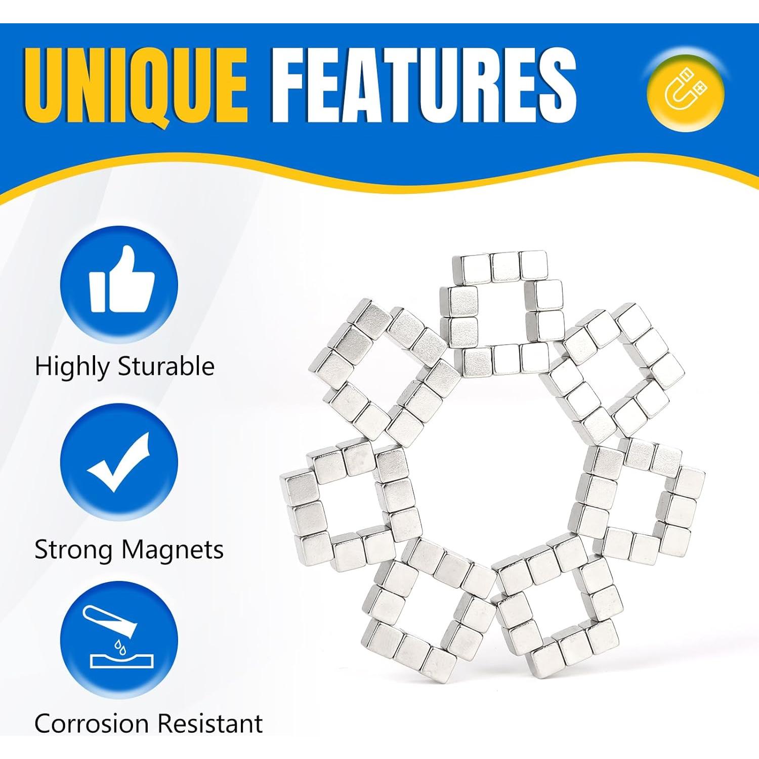 Imanes de Neodimio LOVIMAG 50 Pcs 5x5mm para Refrigerador