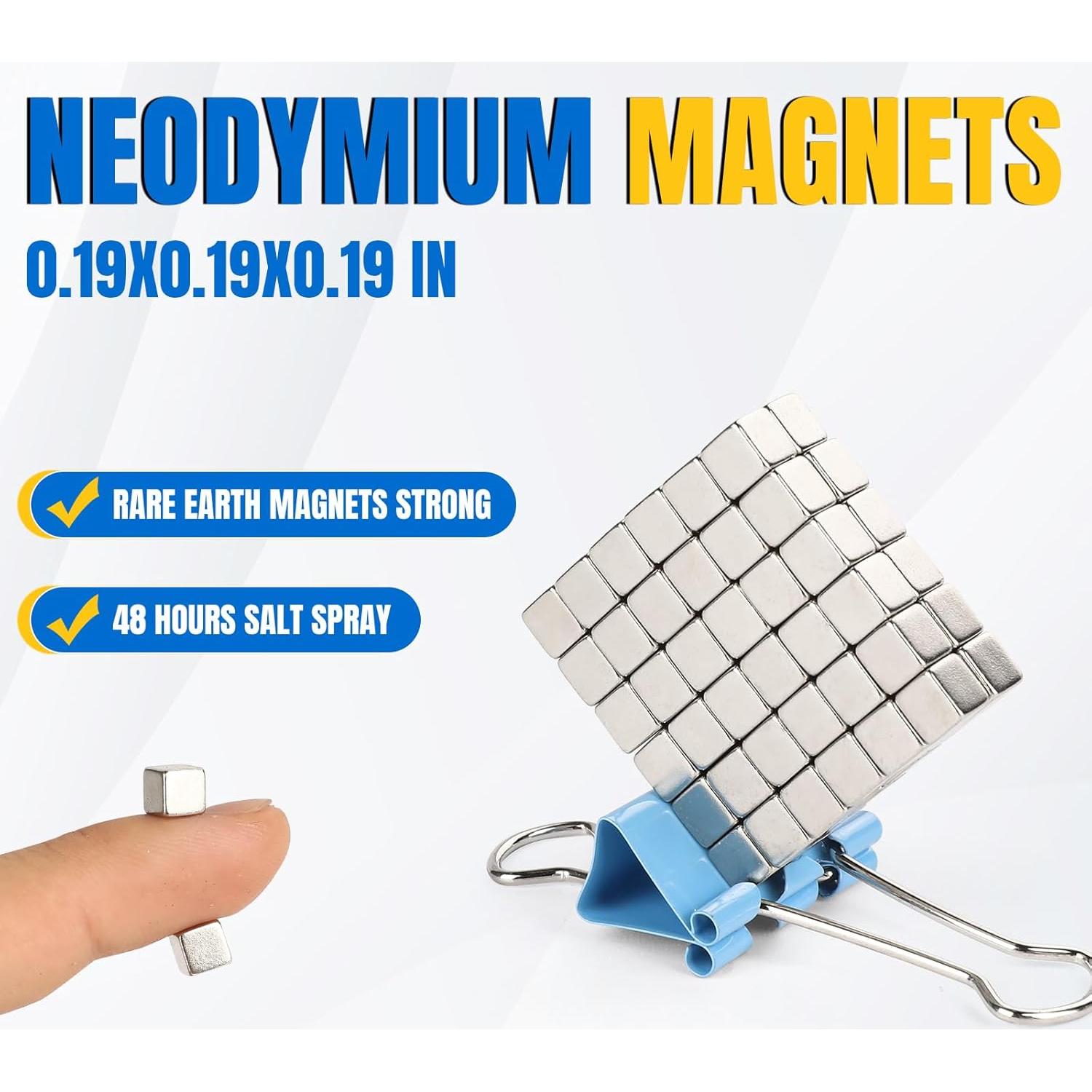 Imanes de Neodimio LOVIMAG 50 Pcs 5x5mm para Refrigerador