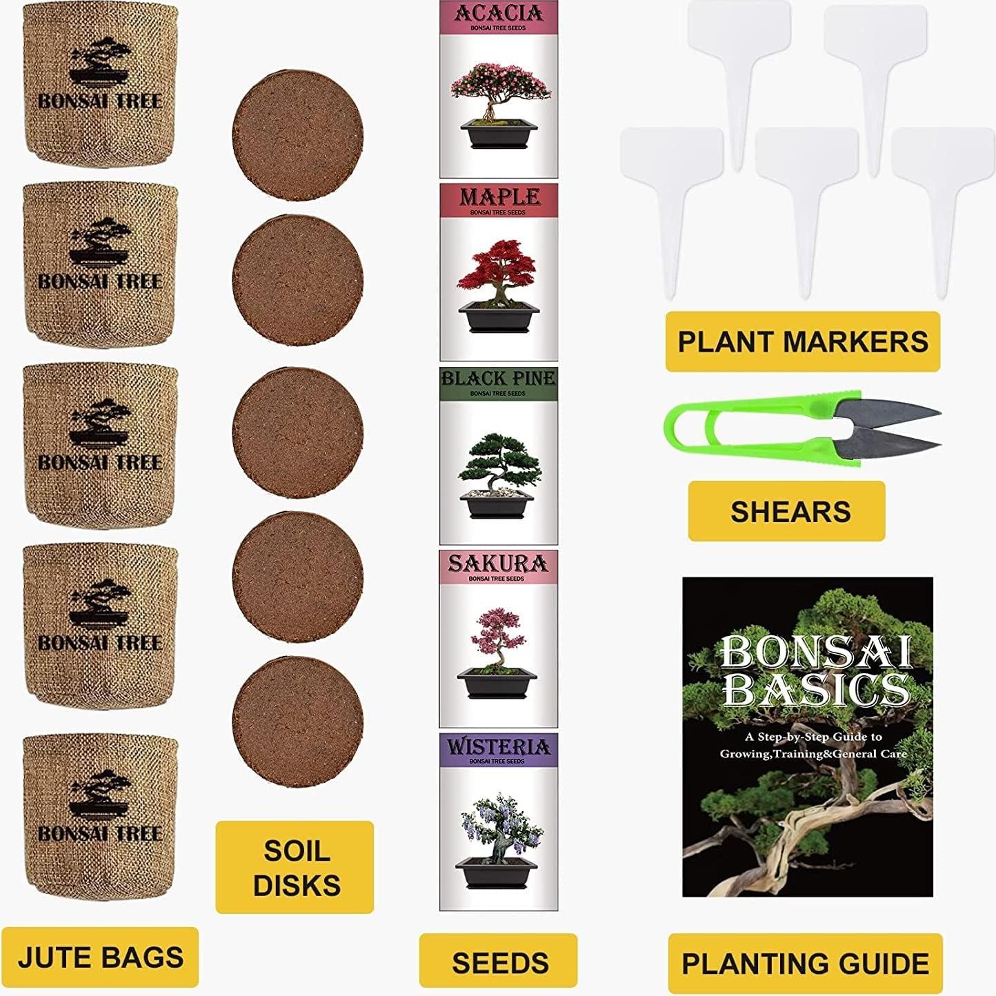 Kit de Jardinería Interior Meekear con Discos de Tierra y Bolsas