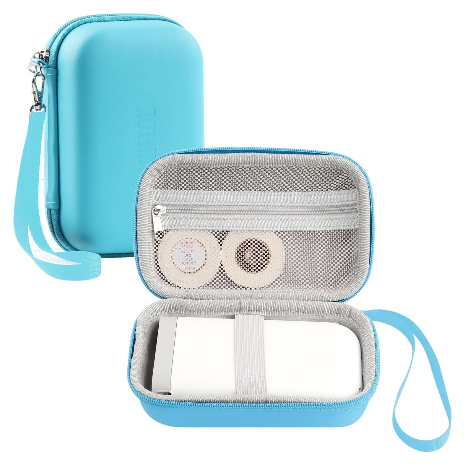 Funda para Etiquetadora VILLOV A1510, PU Azul, Compatible con D30/D35