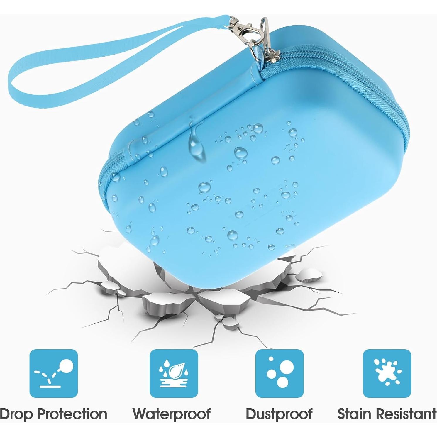 Funda para Etiquetadora VILLOV A1510, PU Azul, Compatible con D30/D35