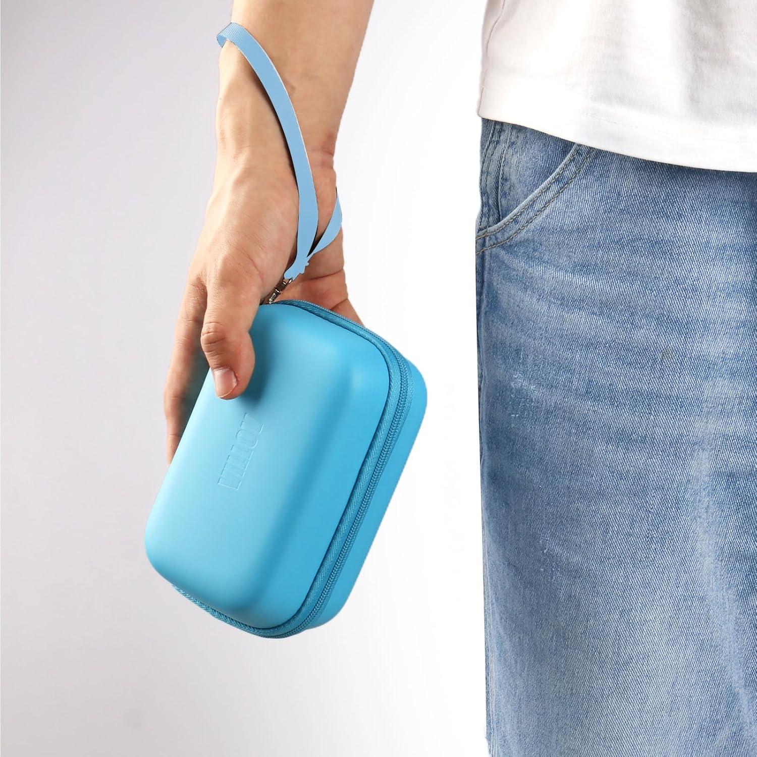 Funda para Etiquetadora VILLOV A1510, PU Azul, Compatible con D30/D35