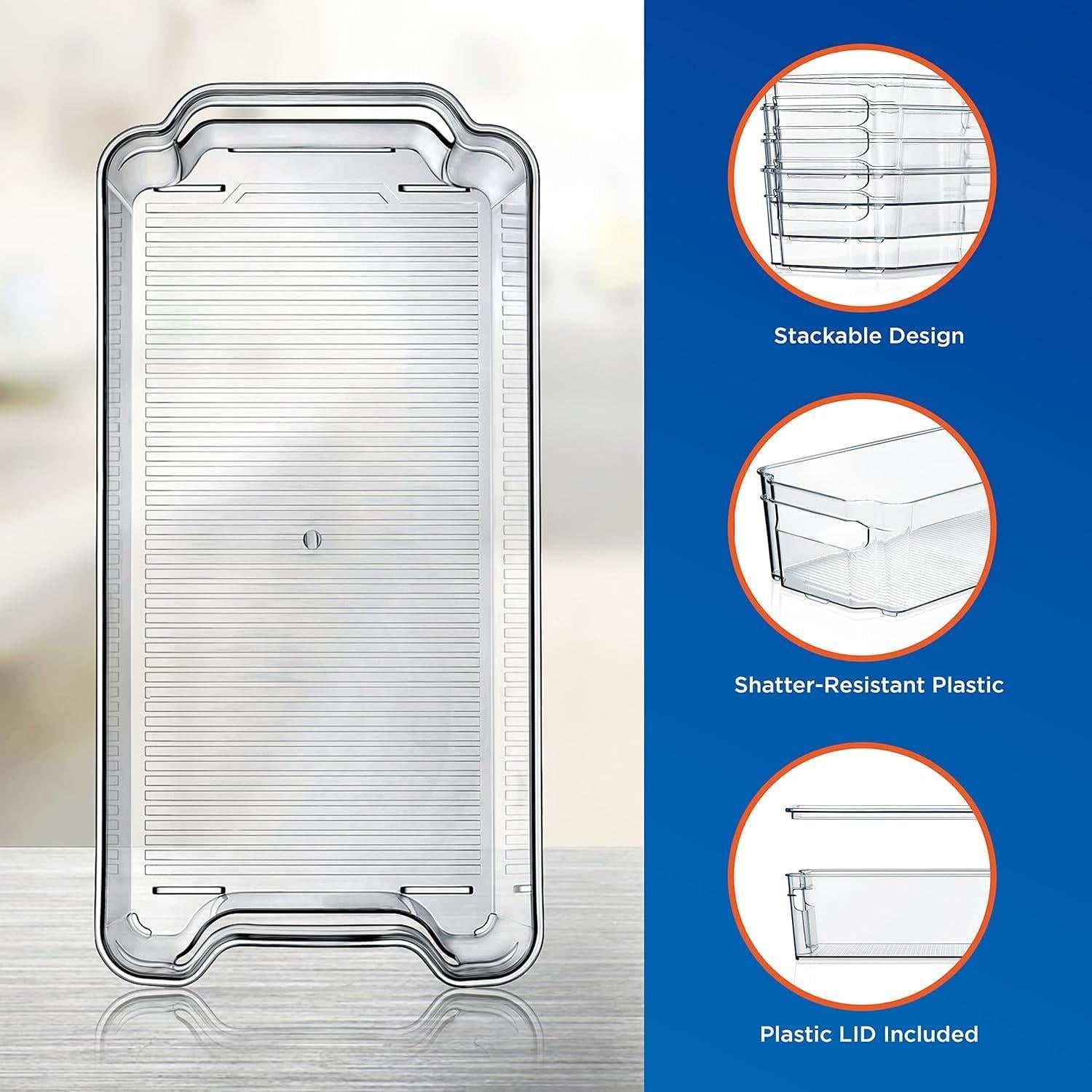 Conjunto de Organizadores de Refrigerador NutriChef 6 Piezas