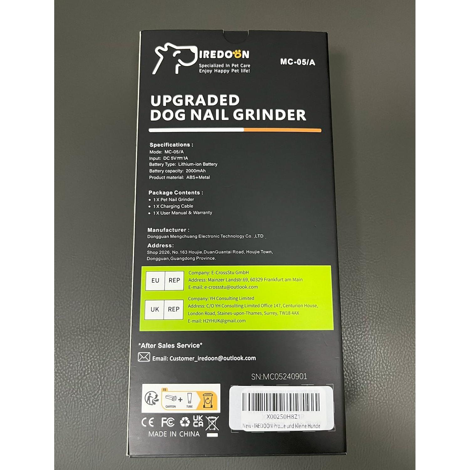 Muelas Eléctricas para Perros IREDOON - 3 Velocidades, LED