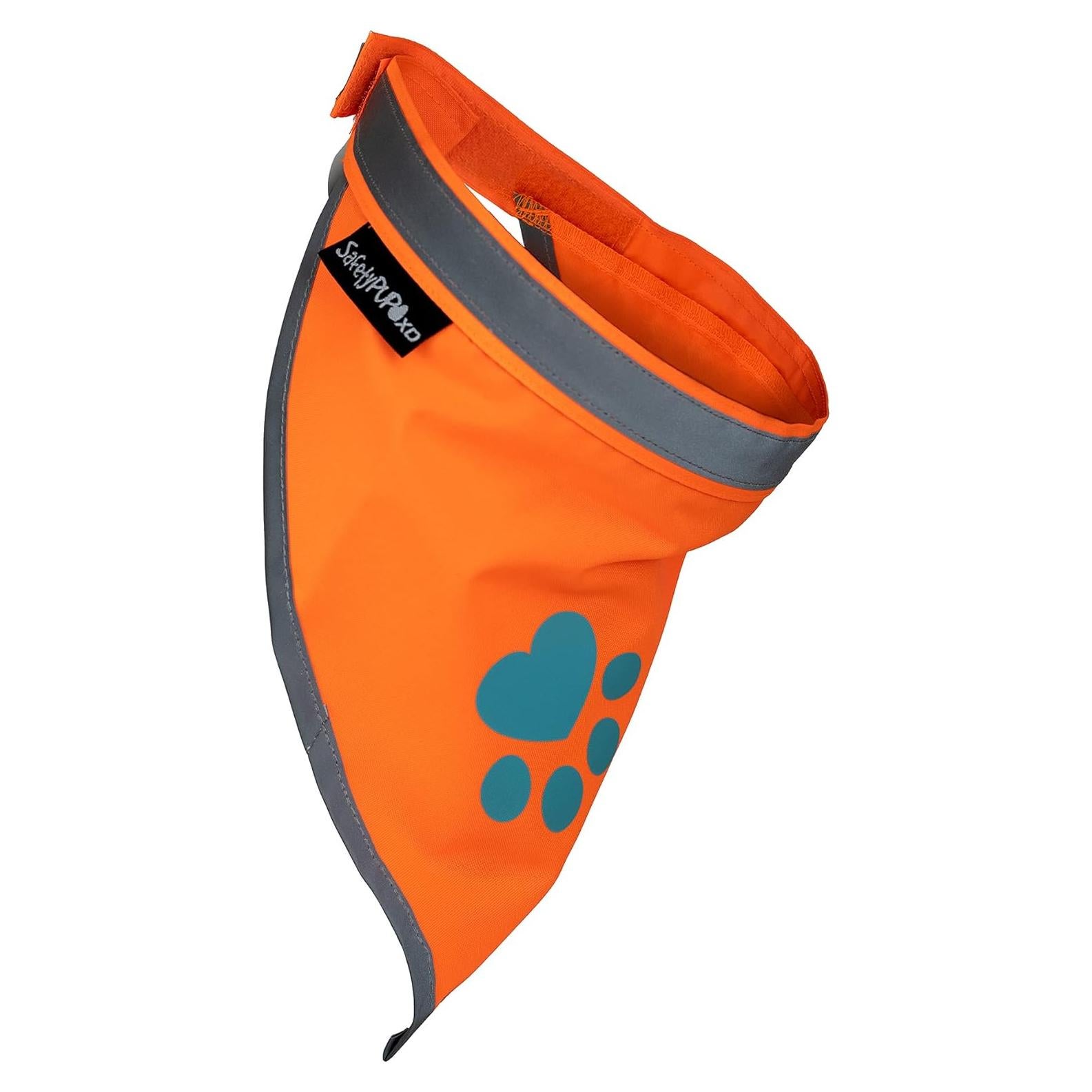 Bandana Reflectante Naranja SafetyPUP XD para Perros Pequeños