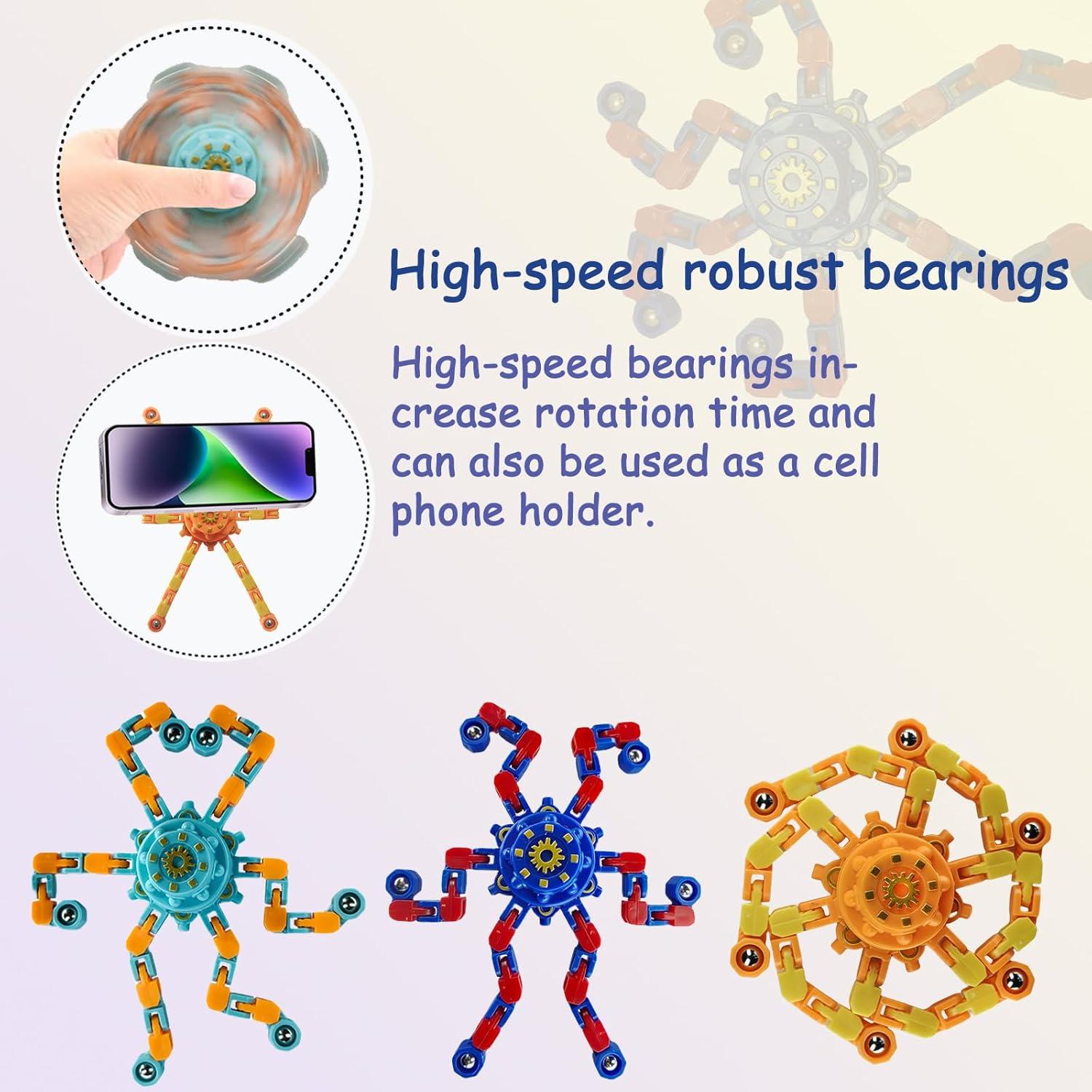 20 Piezas Spinner Antiestrés Deformable Sqlhrke para Niños y Adultos