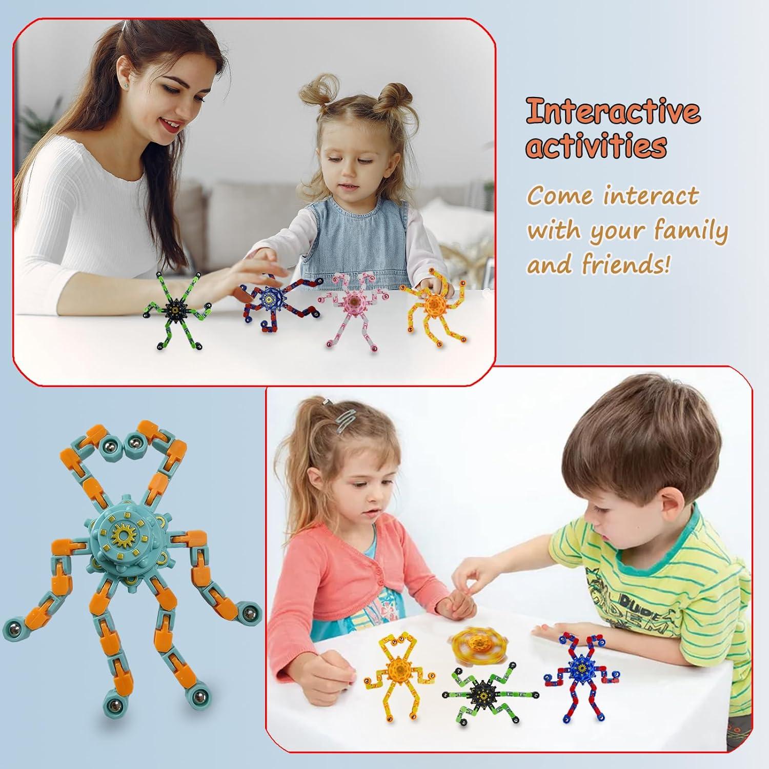 20 Piezas Spinner Antiestrés Deformable Sqlhrke para Niños y Adultos