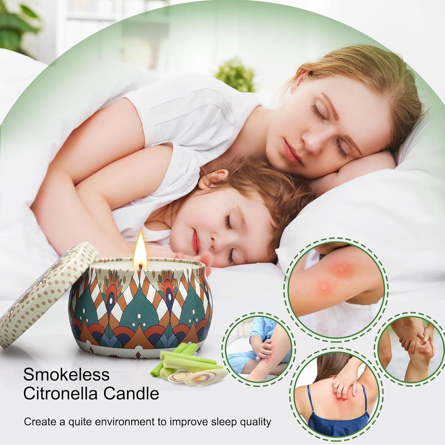 Paquete de 12 Velas de Citronela YMing - Cera de Soja 360h