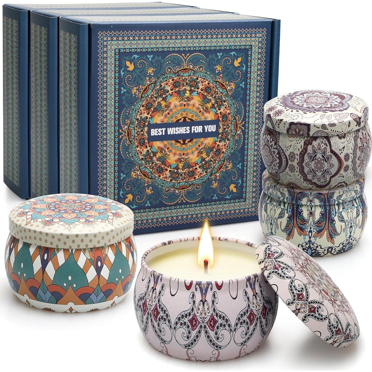 Paquete de 12 Velas de Citronela YMing - Cera de Soja 360h