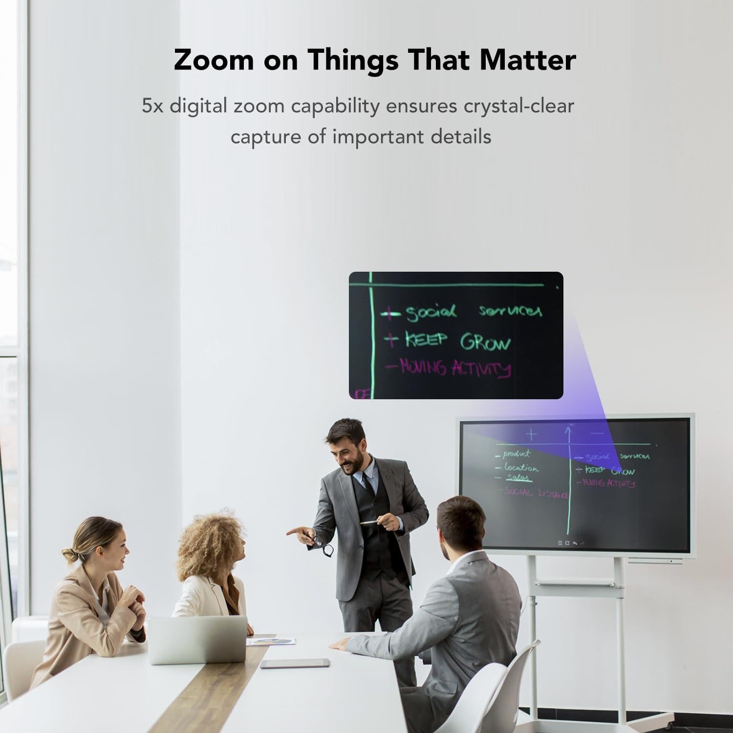 Cámara Web NEARITY C45 2K con Micrófono y Altavoz AI