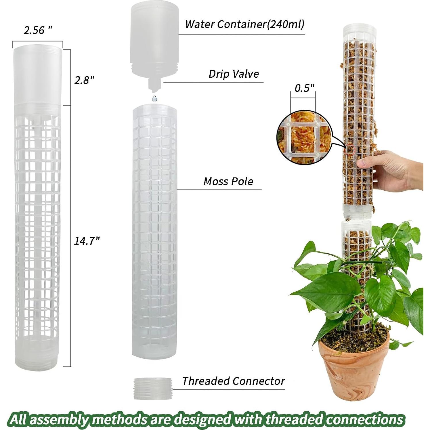 Poste de Musgo JEGU Autorriego 44.2 cm Apilable 4 Piezas
