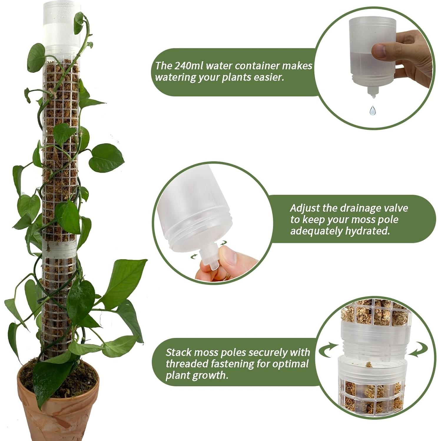 Poste de Musgo JEGU Autorriego 44.2 cm Apilable 4 Piezas