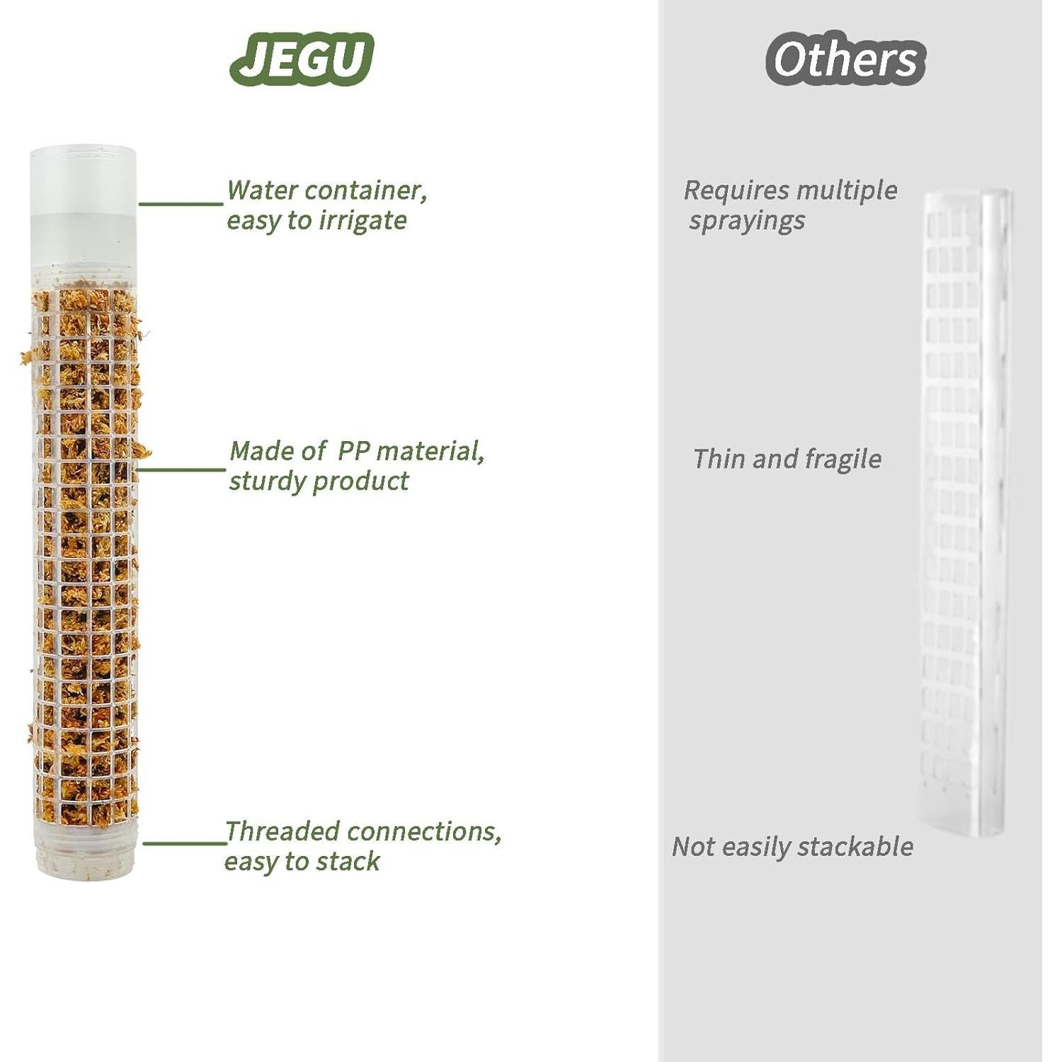 Poste de Musgo JEGU Autorriego 44.2 cm Apilable 4 Piezas