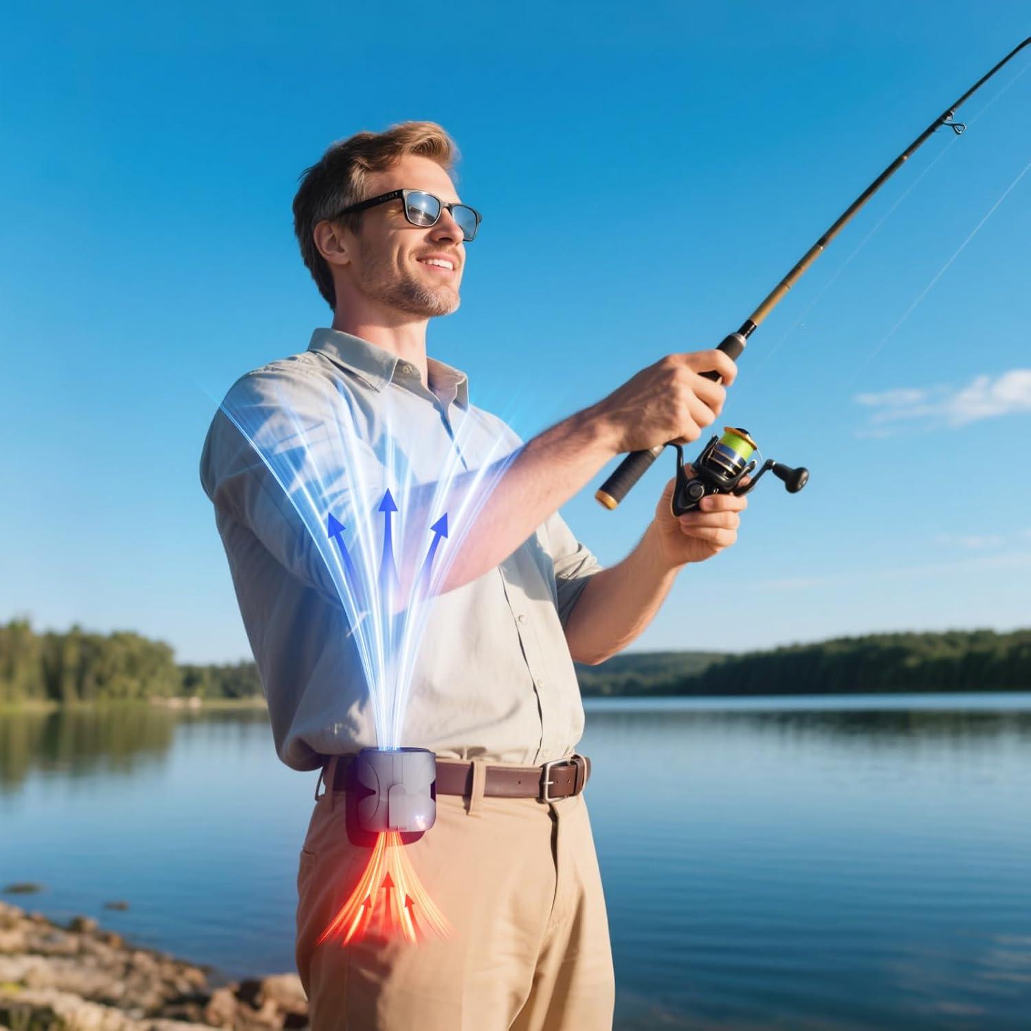 Ventilador de Cintura Portátil FULSUNT Y5 6000mAh 6 Velocidades