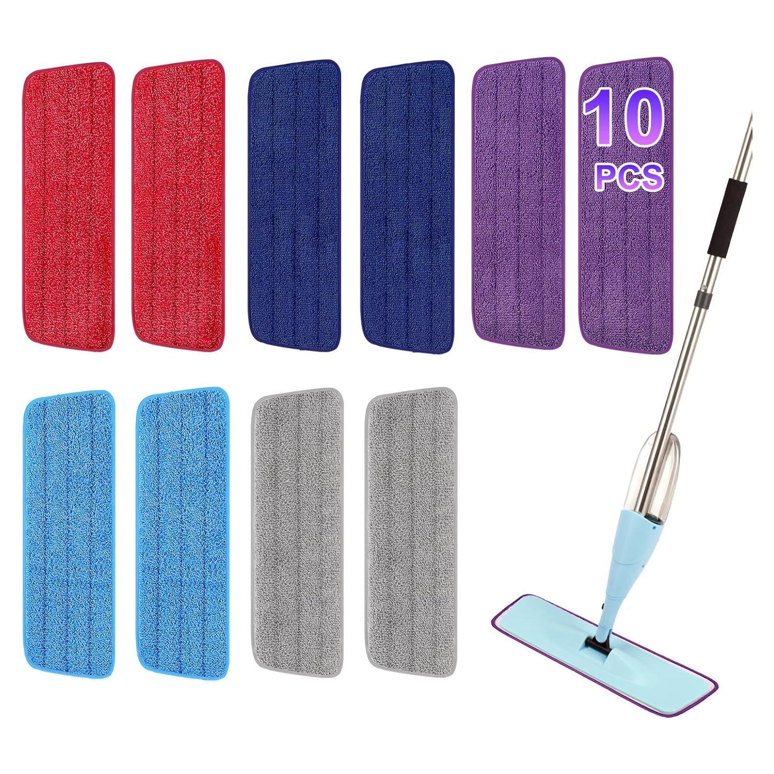 Juego de 10 cabezales de fregona microfibra H-Gamely 41.91x13.34 cm