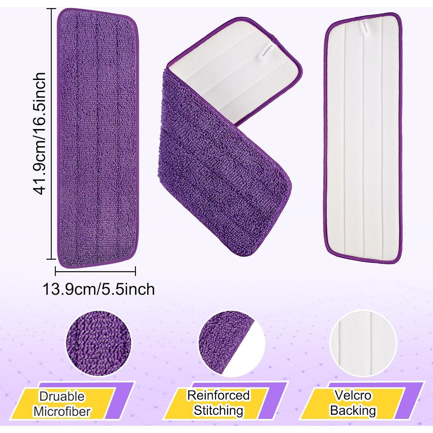 Juego de 10 cabezales de fregona microfibra H-Gamely 41.91x13.34 cm