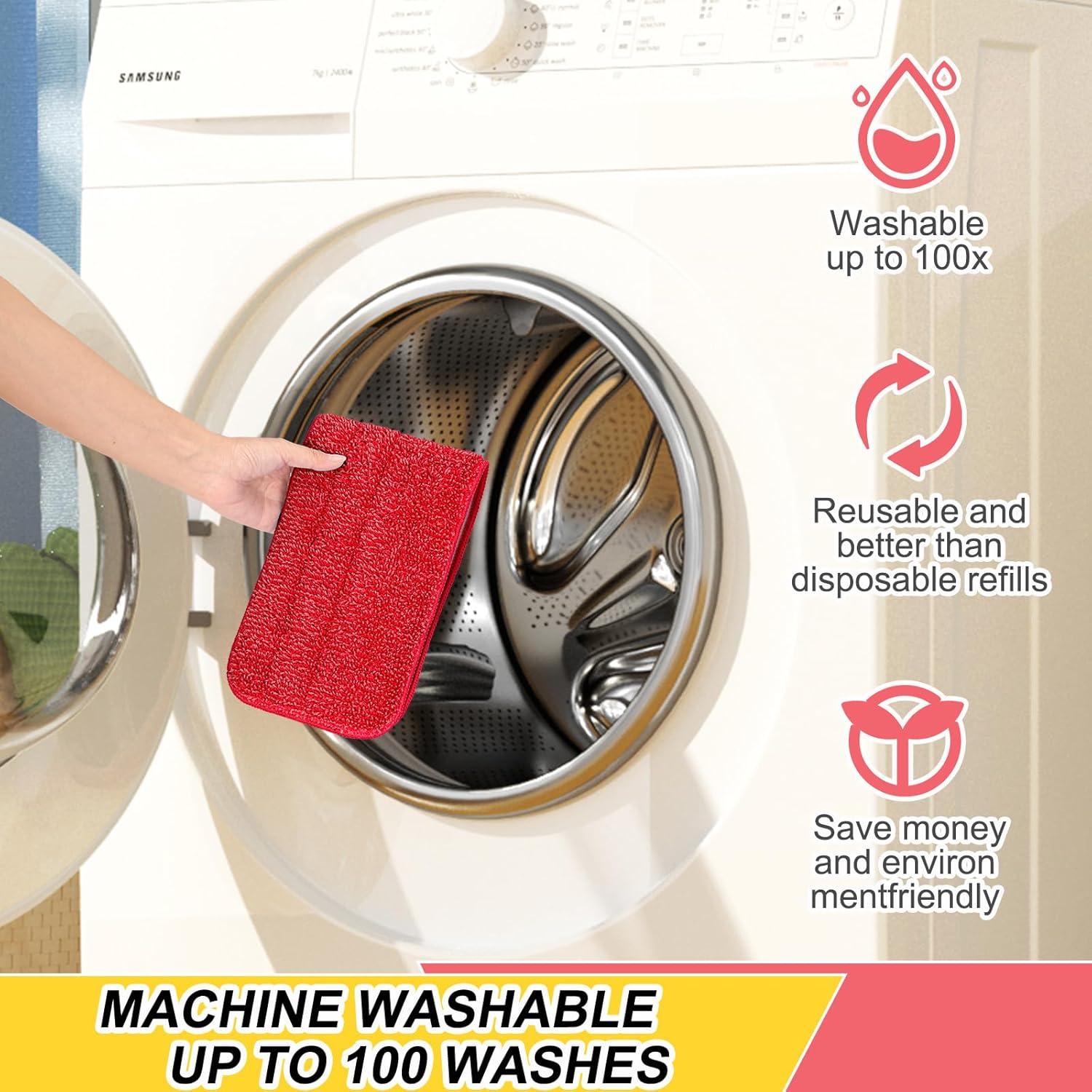 Juego de 10 cabezales de fregona microfibra H-Gamely 41.91x13.34 cm