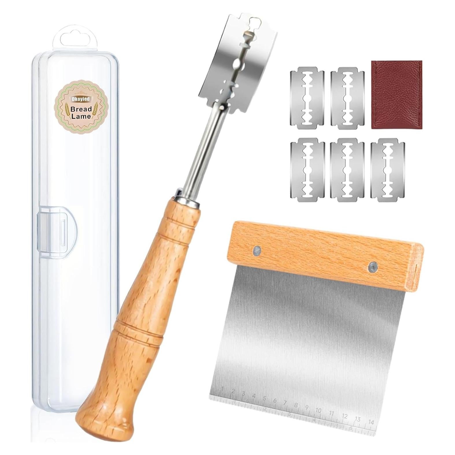 Cortador de Pan Dkoyied Set 2 Piezas Acero Inoxidable