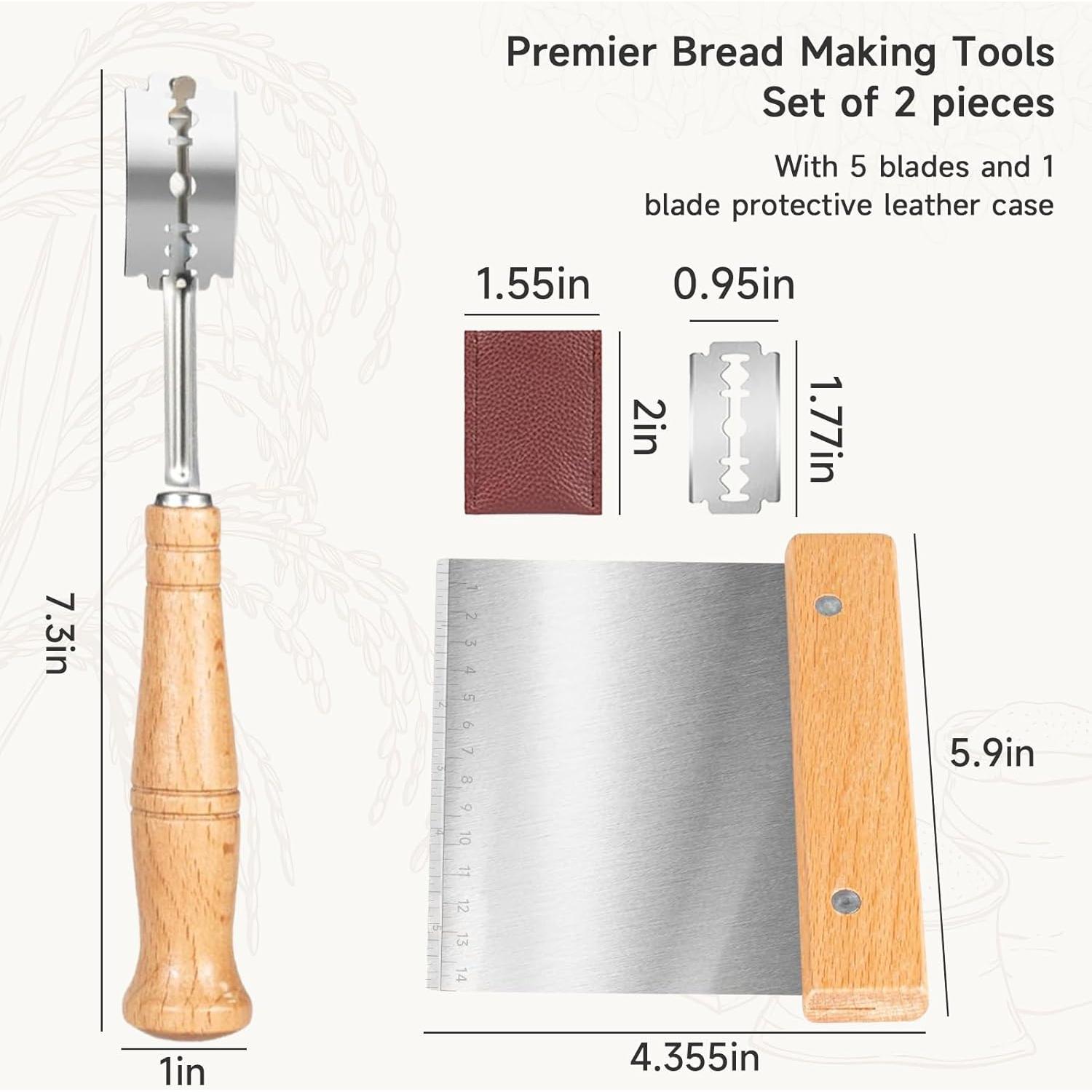 Cortador de Pan Dkoyied Set 2 Piezas Acero Inoxidable