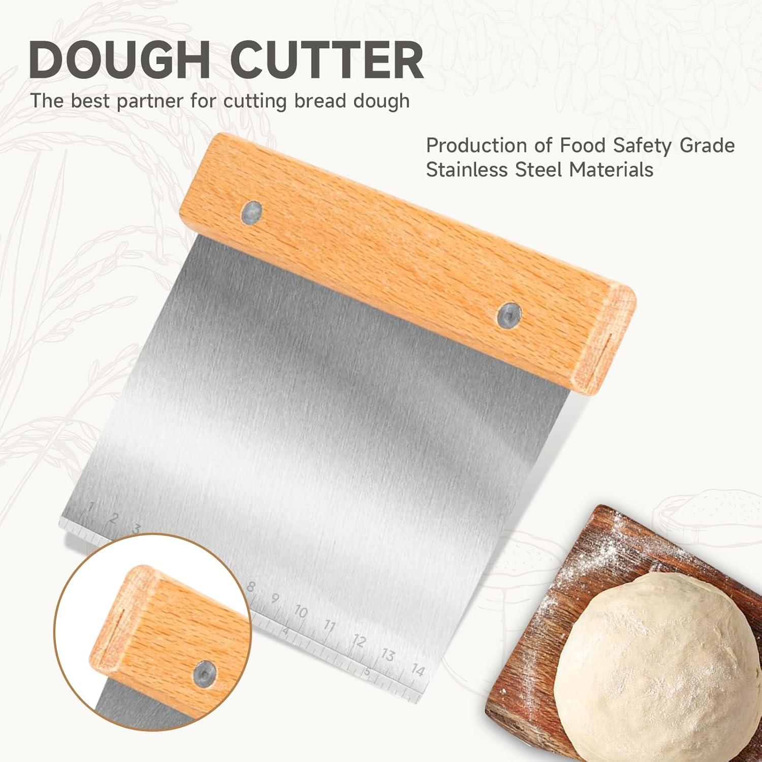 Cortador de Pan Dkoyied Set 2 Piezas Acero Inoxidable