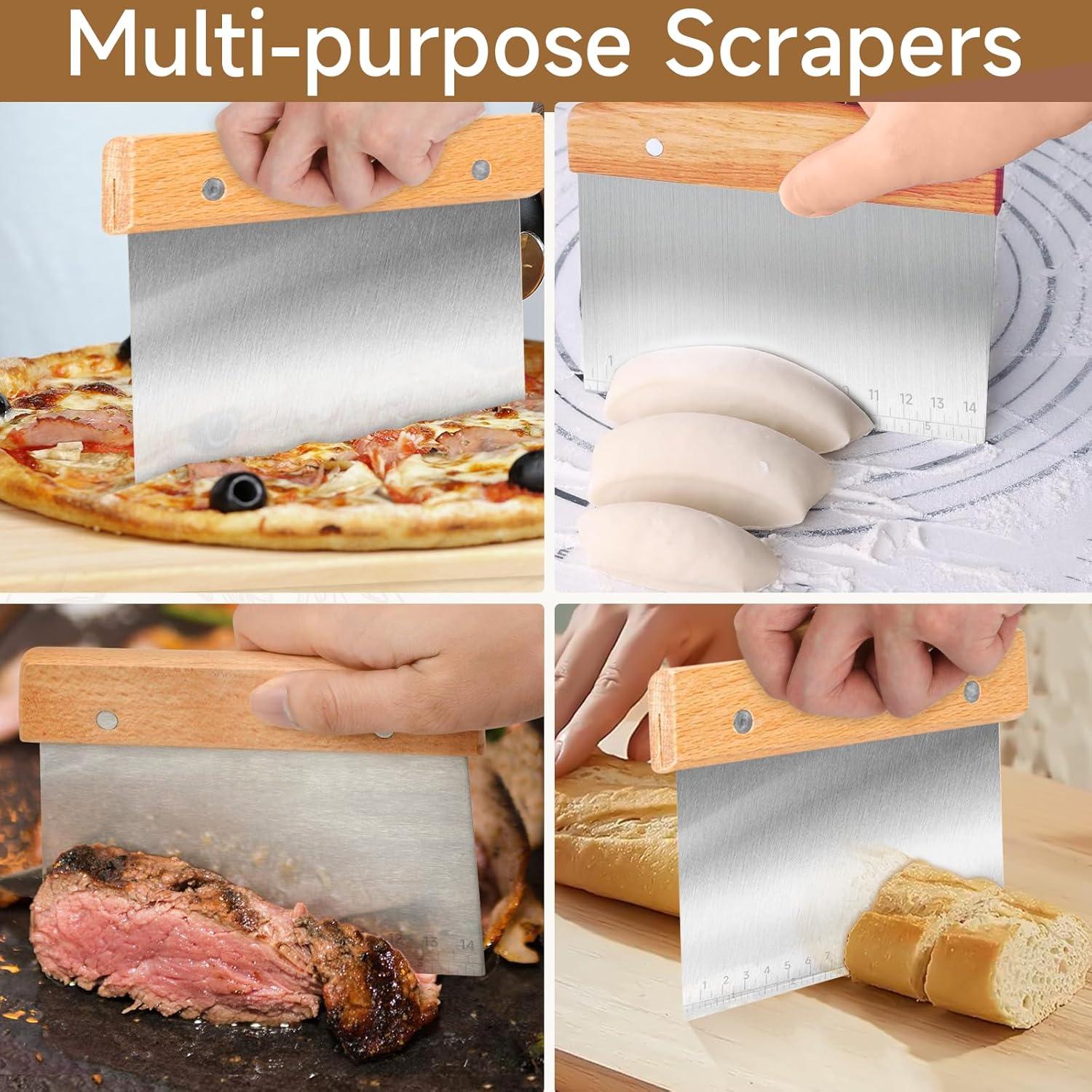 Cortador de Pan Dkoyied Set 2 Piezas Acero Inoxidable