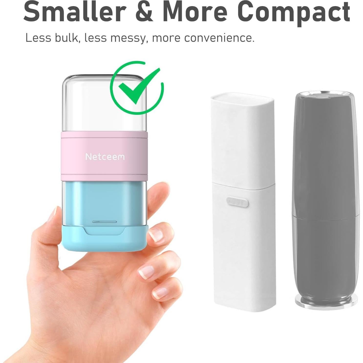 Estuche de Cepillo de Dientes de Viaje Netceem Azul 2-en-1