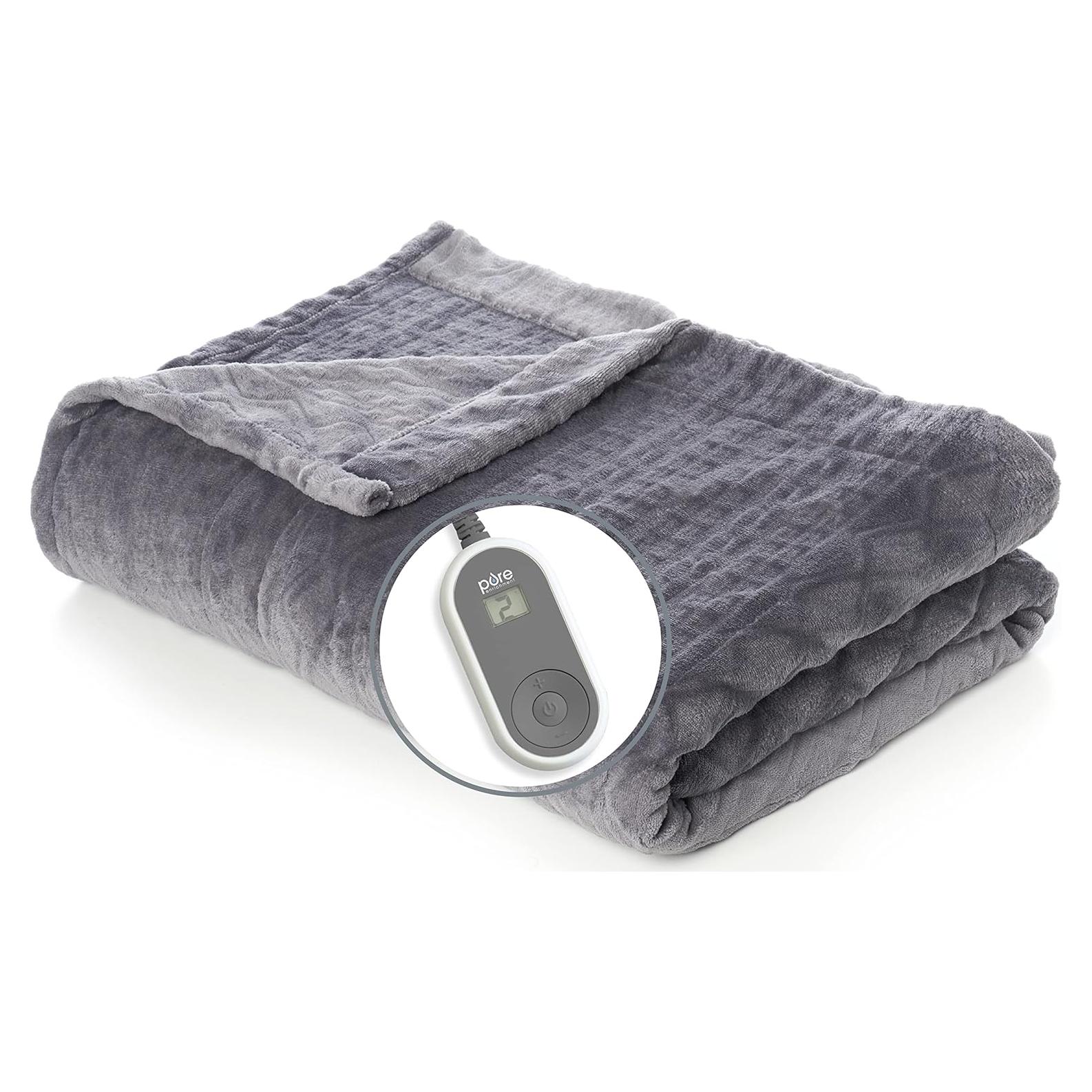 Manta Calentada Deluxe Pure Enrichment 213x183cm 10 Calores