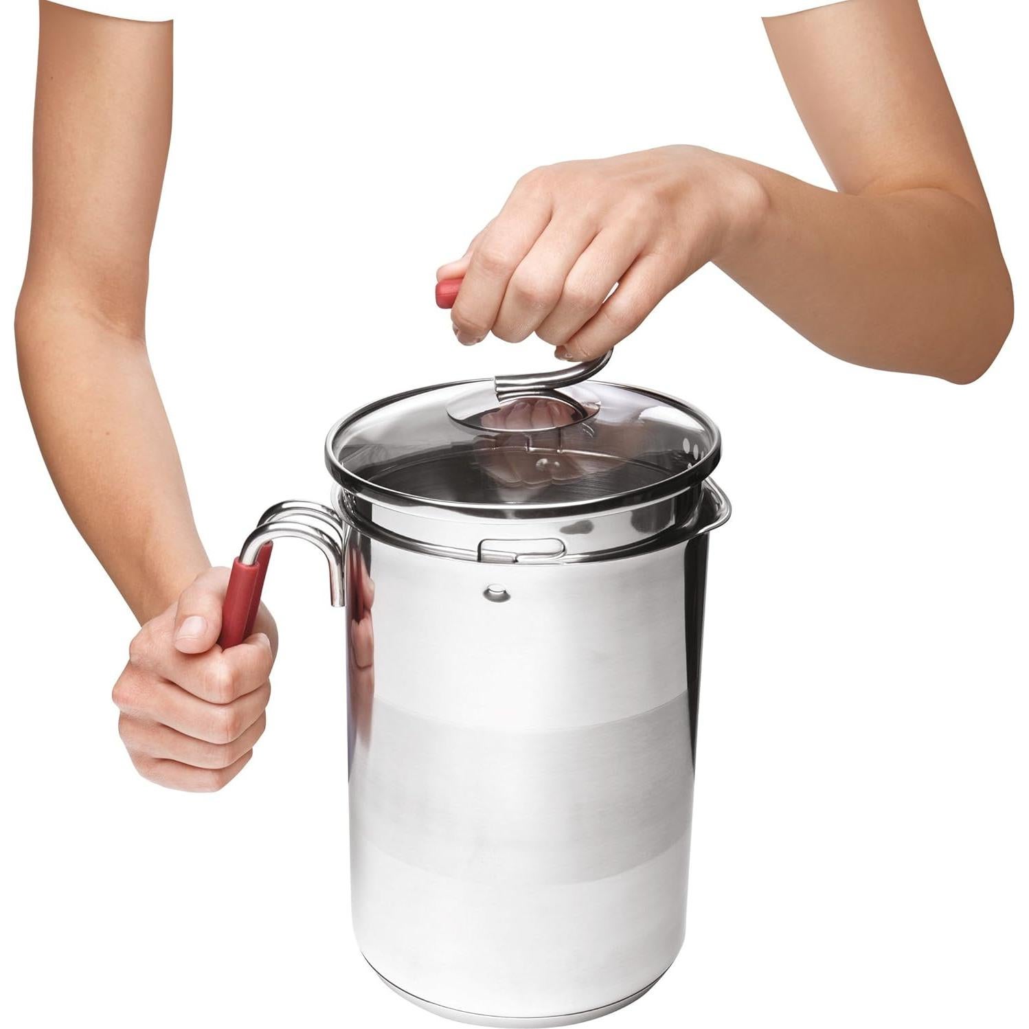 Olla de 12 tazas Kuhn Rikon acero inoxidable con tapa