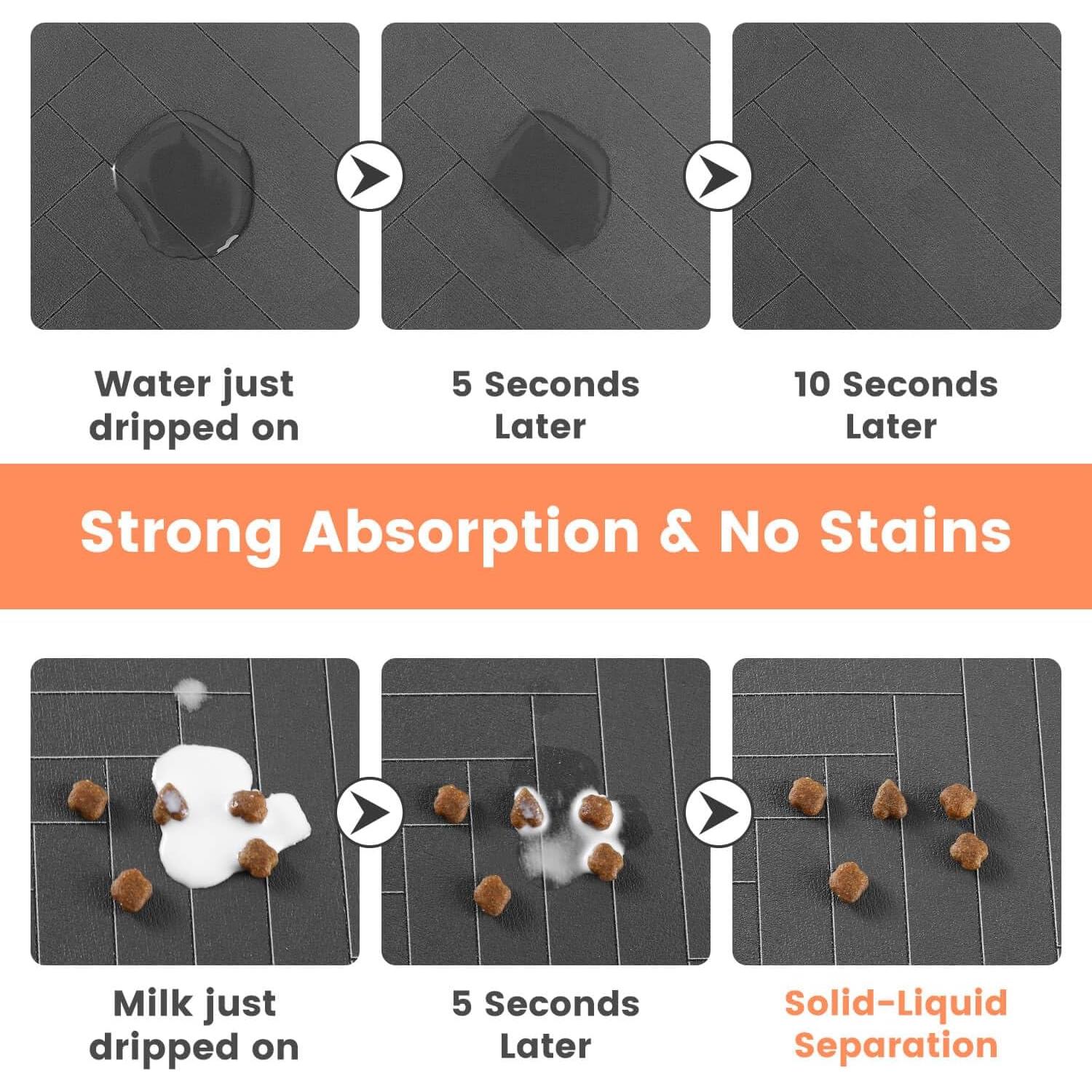 Alfombrilla Absorbente para Mascotas DK177 43x68 cm Gris