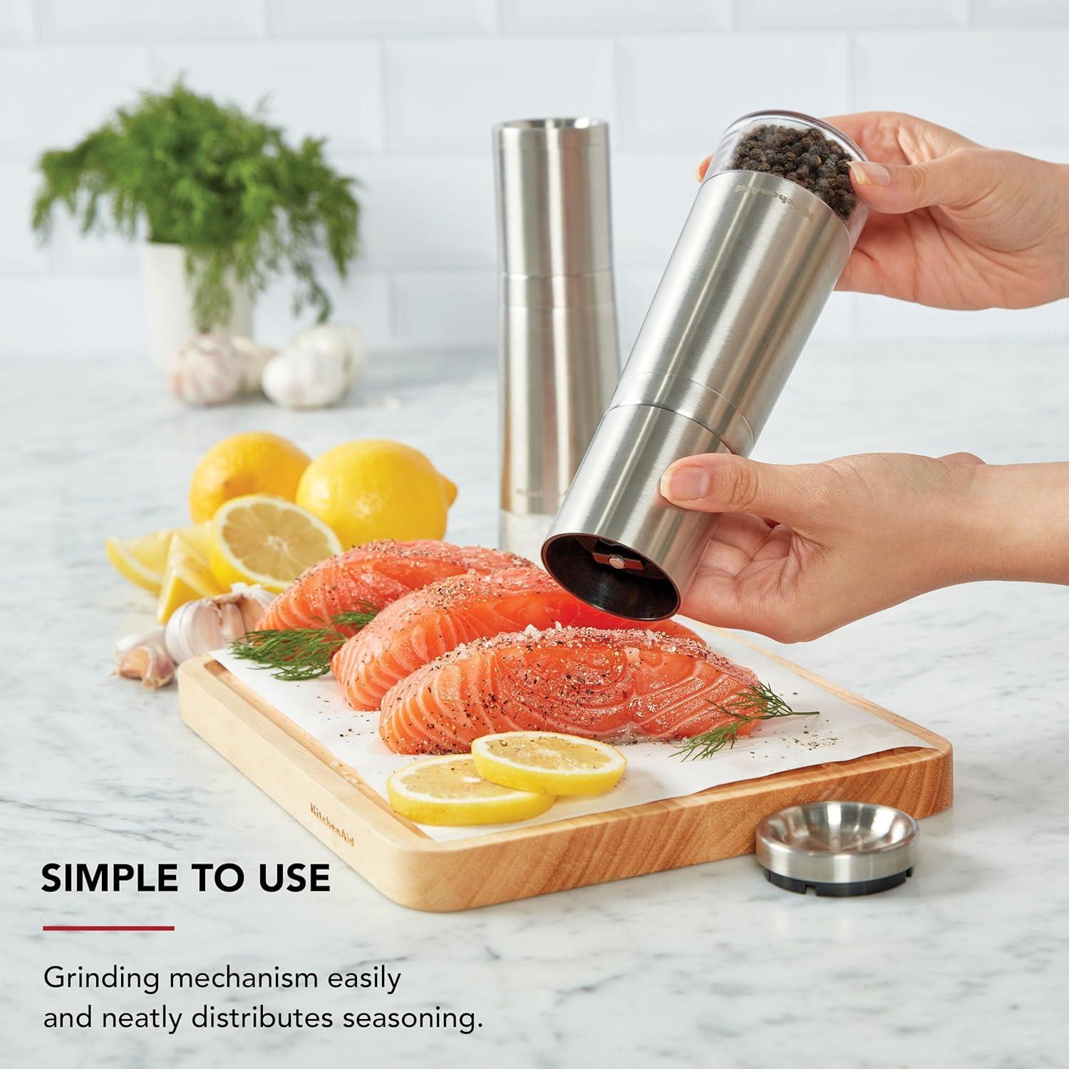 Molino de Pimienta KitchenAid Acero Inoxidable 20 cm Ajustable