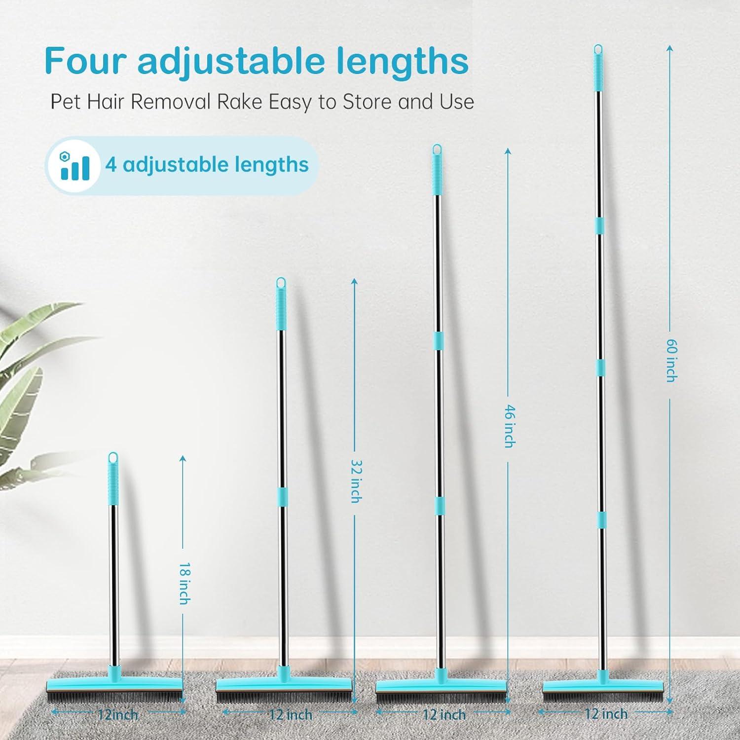 Rastrillo para Alfombra SOCCSO 60 cm Eliminación Pelo Mascota