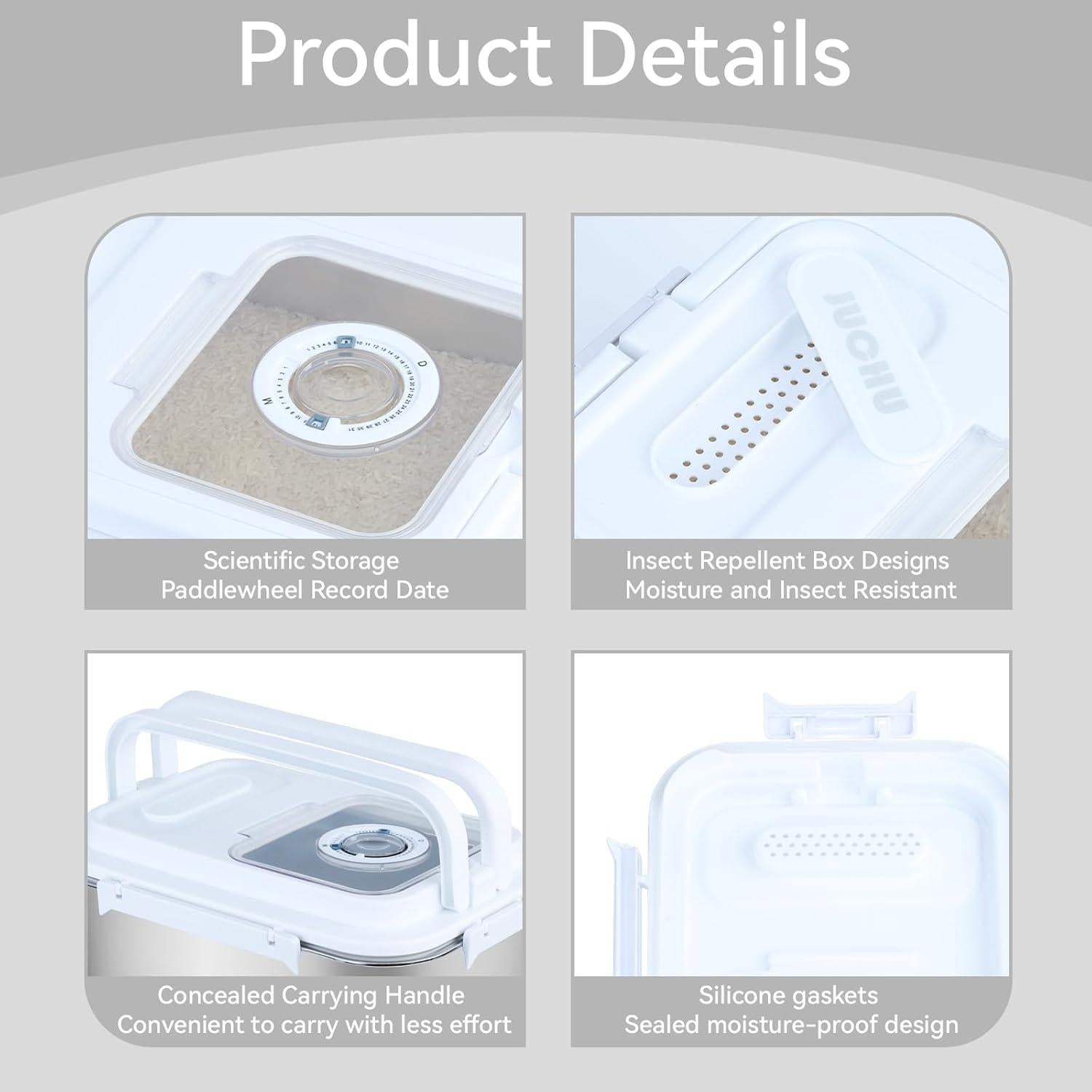 Contenedor de Almacenamiento de Alimentos Hermético MEICHUANG 10L