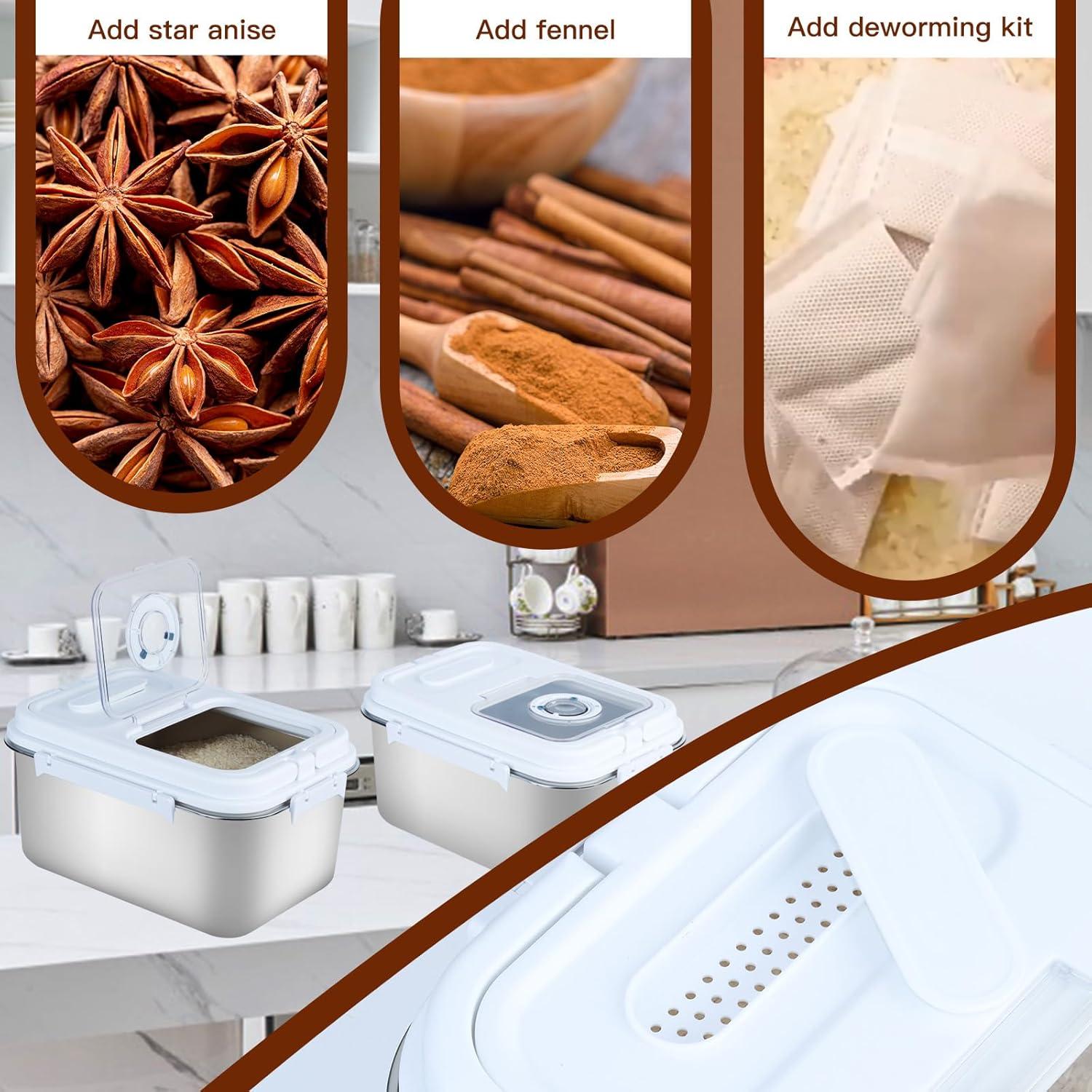 Contenedor de Almacenamiento de Alimentos Hermético MEICHUANG 10L