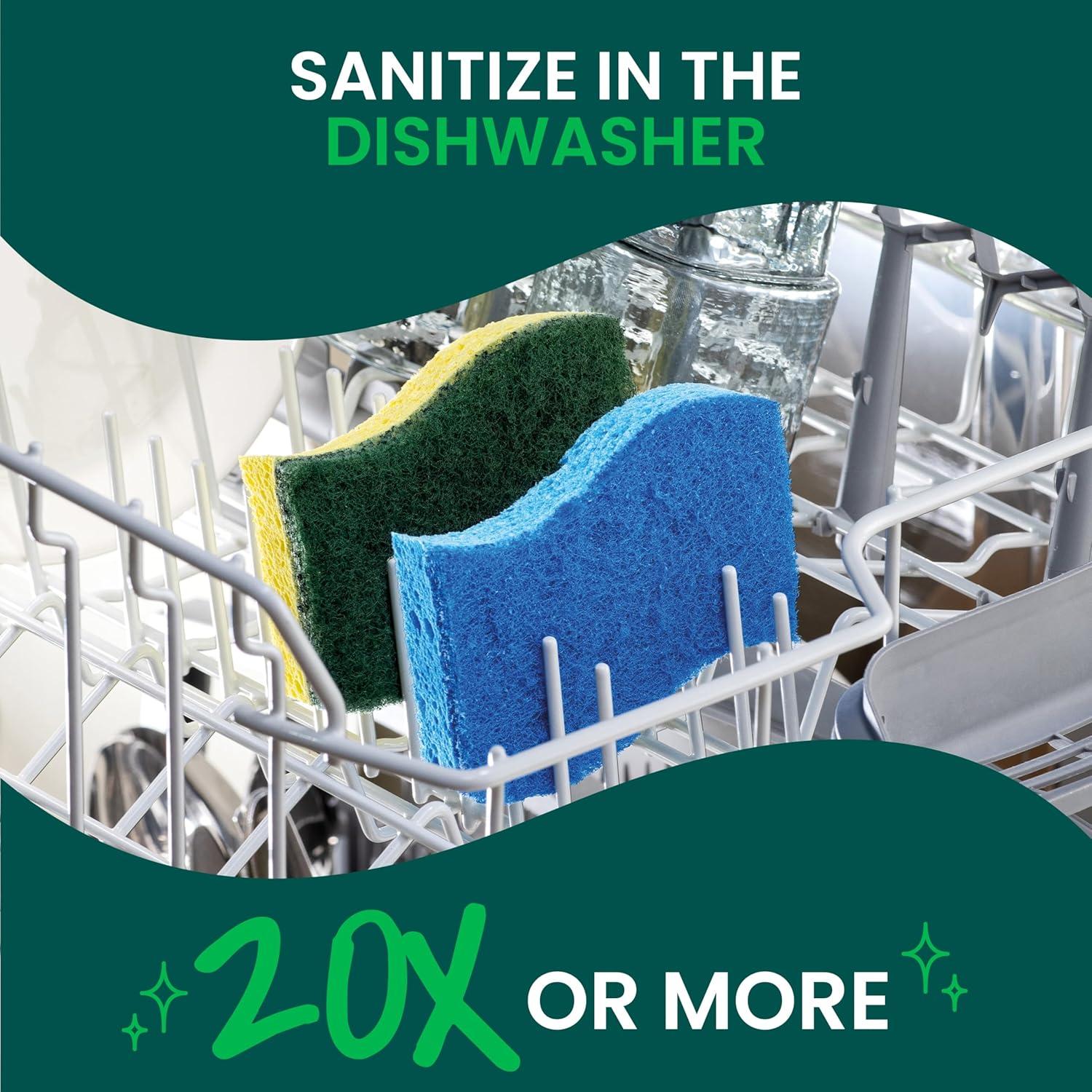 Esponjas de Limpieza Pesada Scotch-Brite - 6 Unidades, 3X Poder Fregado