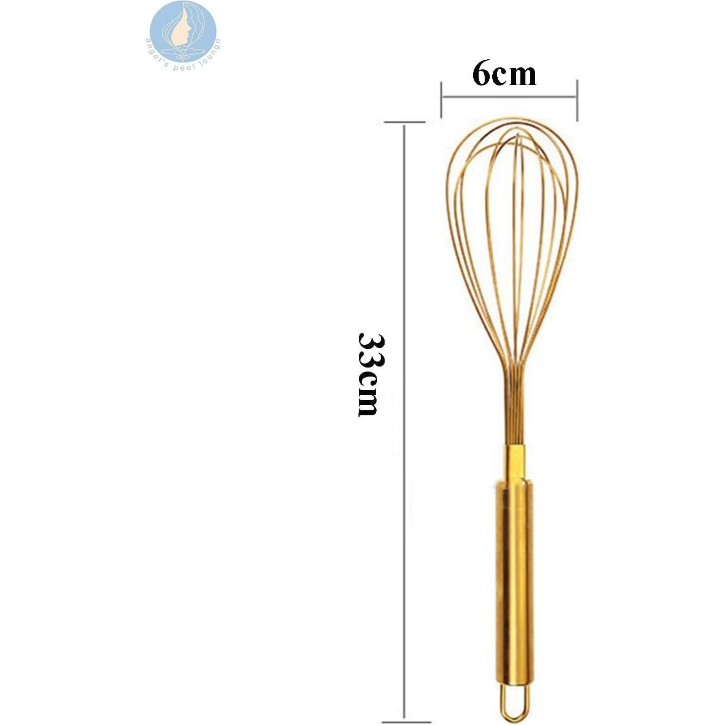 Batidor de Huevos Manual Angel's Peel Lounge Acero Inoxidable Dorado