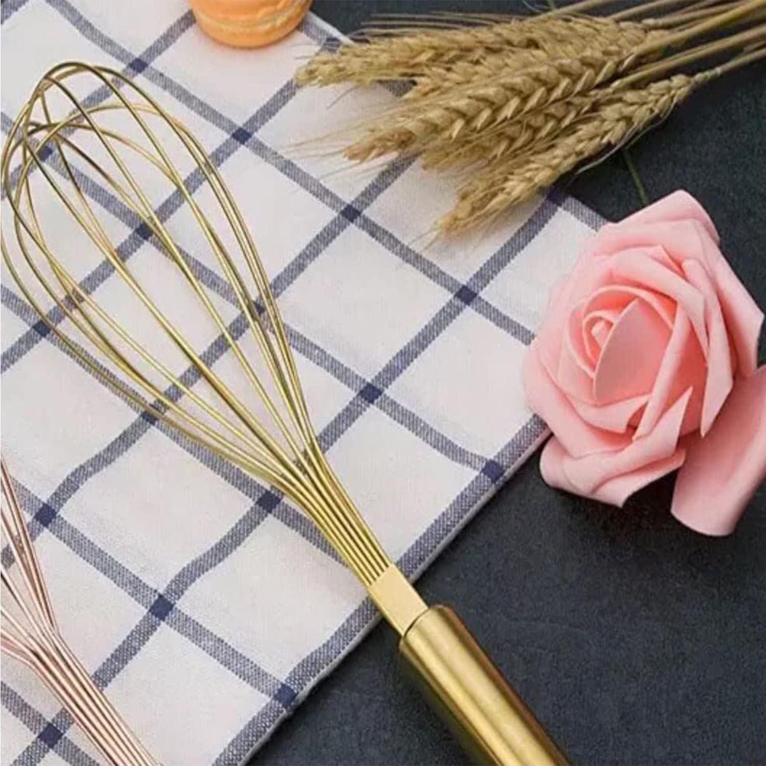 Batidor de Huevos Manual Angel's Peel Lounge Acero Inoxidable Dorado