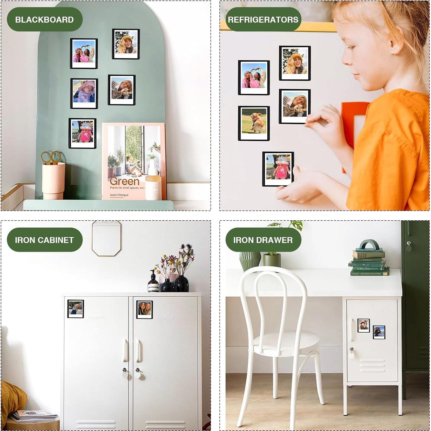 Marco de Foto Magnético CAIYOULE para Polaroid Go - 5 Paquetes 5.4x6.7 cm