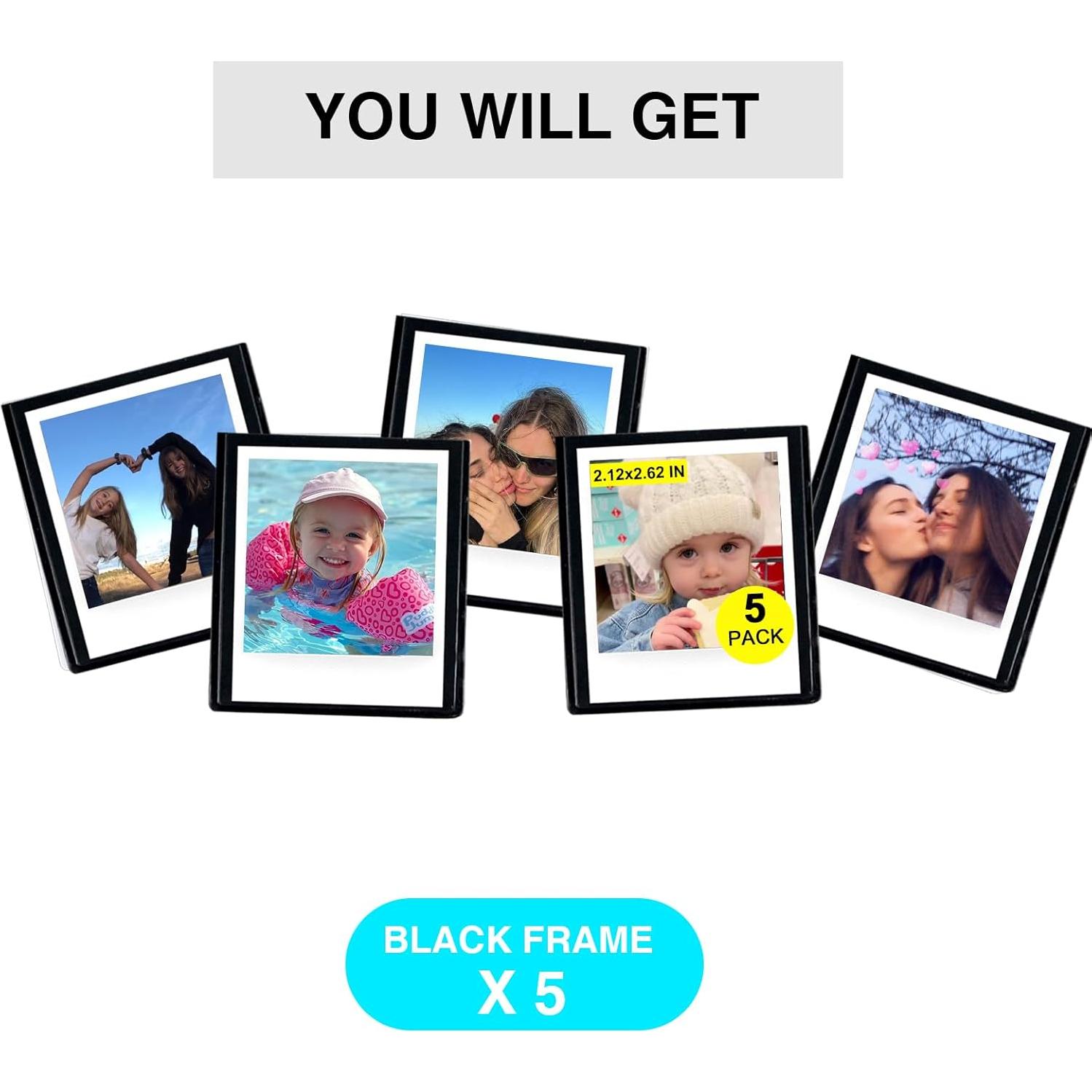 Marco de Foto Magnético CAIYOULE para Polaroid Go - 5 Paquetes 5.4x6.7 cm